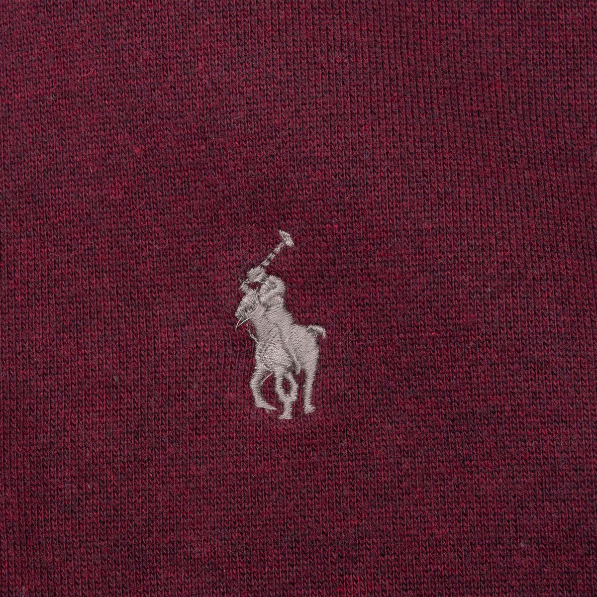 Vintage Ralph Lauren Full Zip Classic Burgundy Hoodie Sweatshirt Size Medium