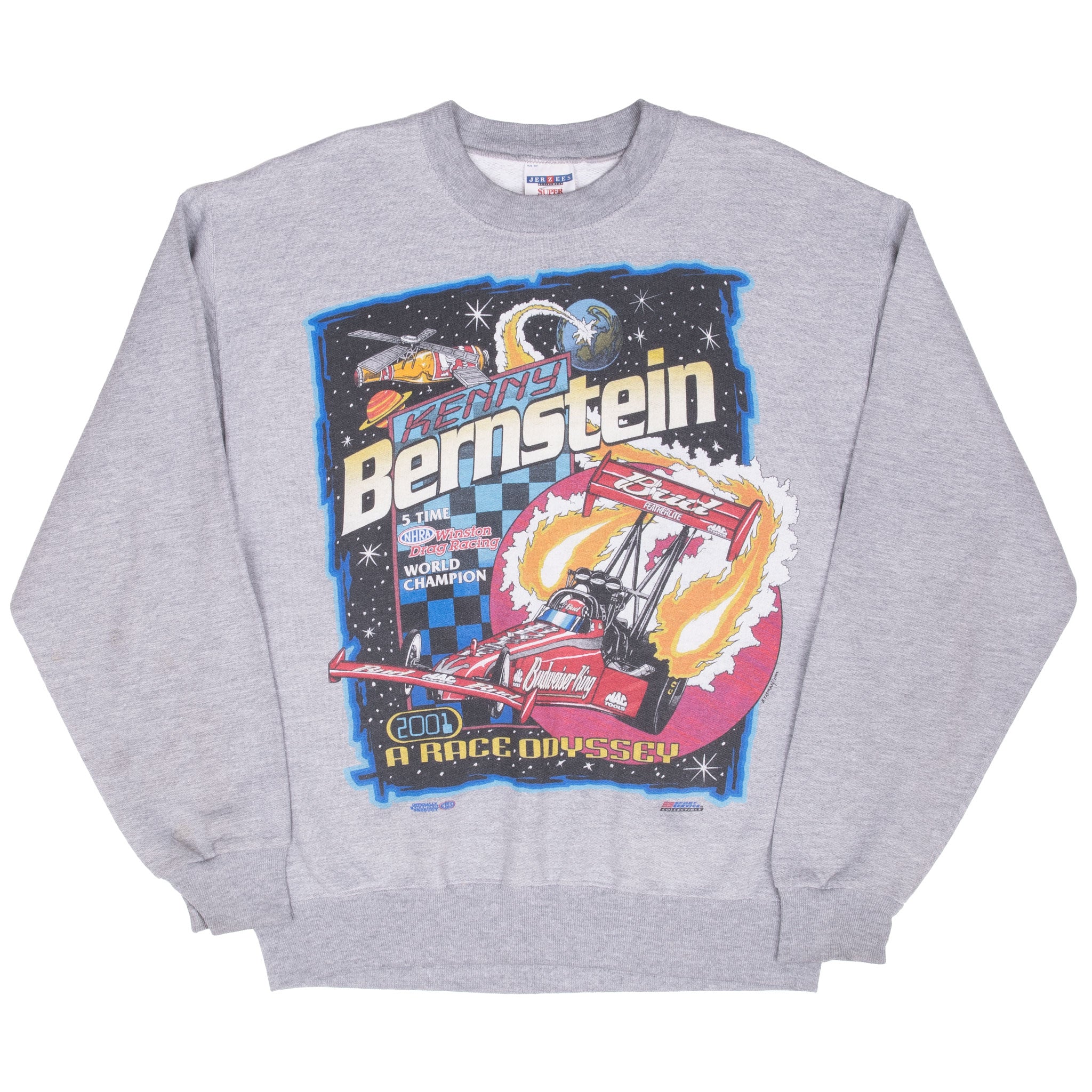 Vintage Nhra Racing Kenny Berstein 2001 Sweatshirt Size Medium
