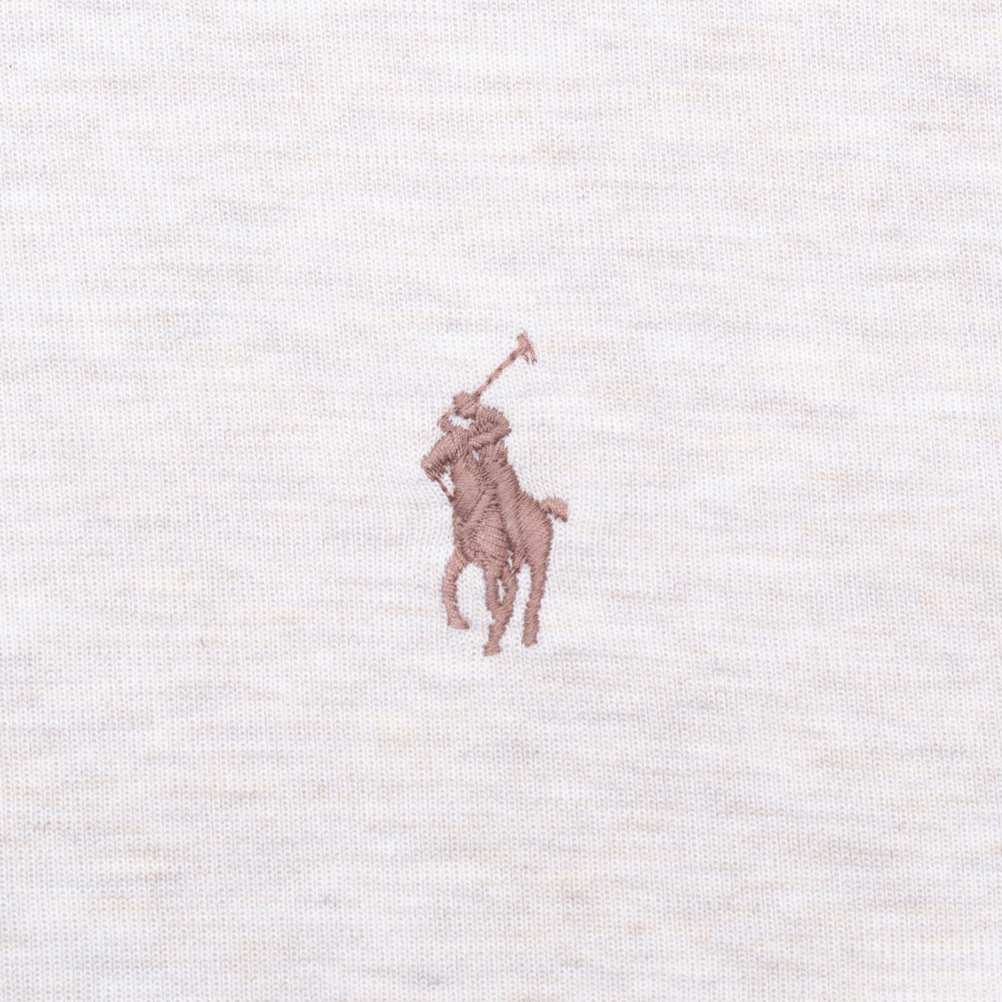 Vintage Ralph Lauren Beige Hoodie Sweatshirt Size Large