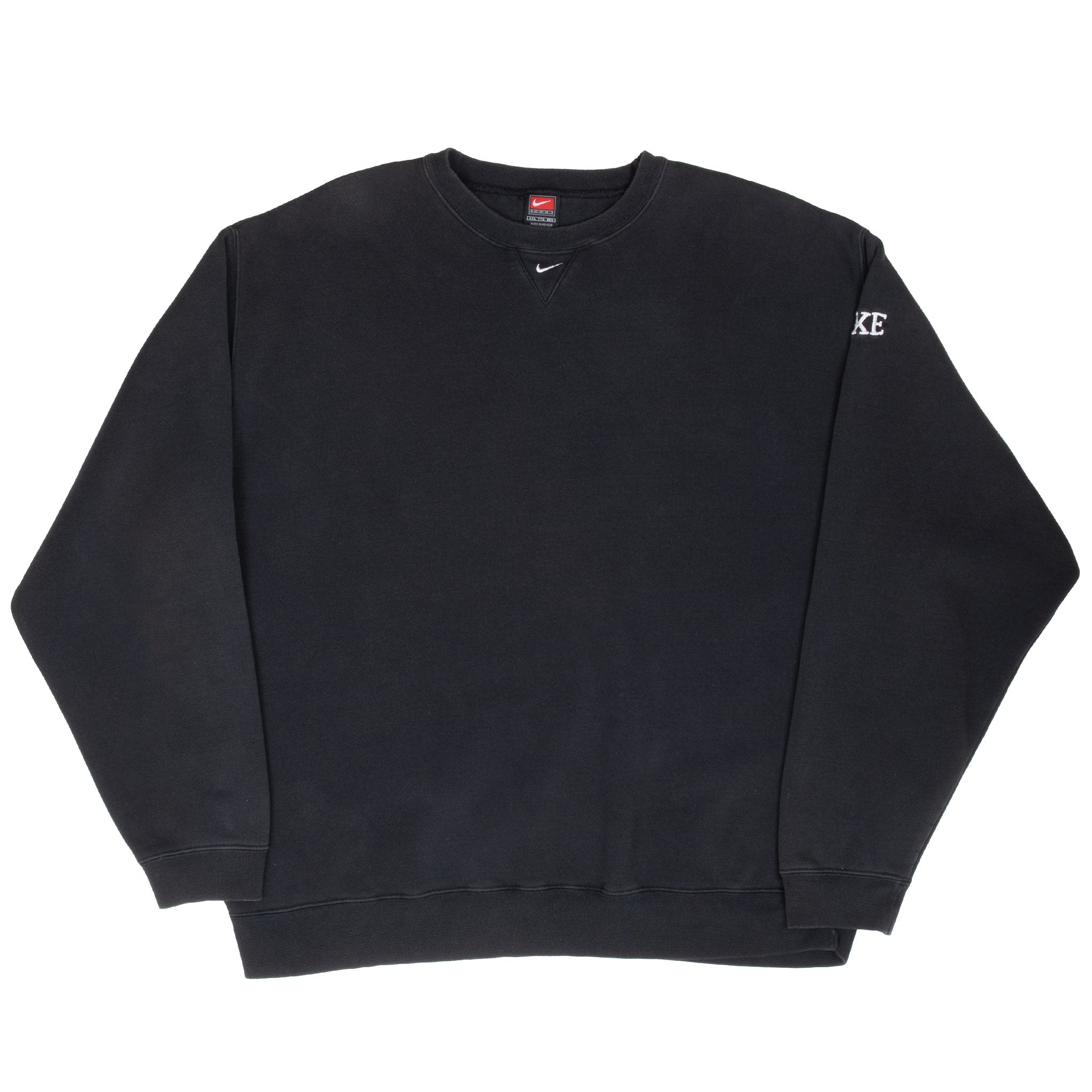 Vintage Nike Black Center Swoosh Sweatshirt 1990S 2Xl