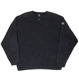 Vintage Nike Black Center Swoosh Sweatshirt 1990S 2Xl
