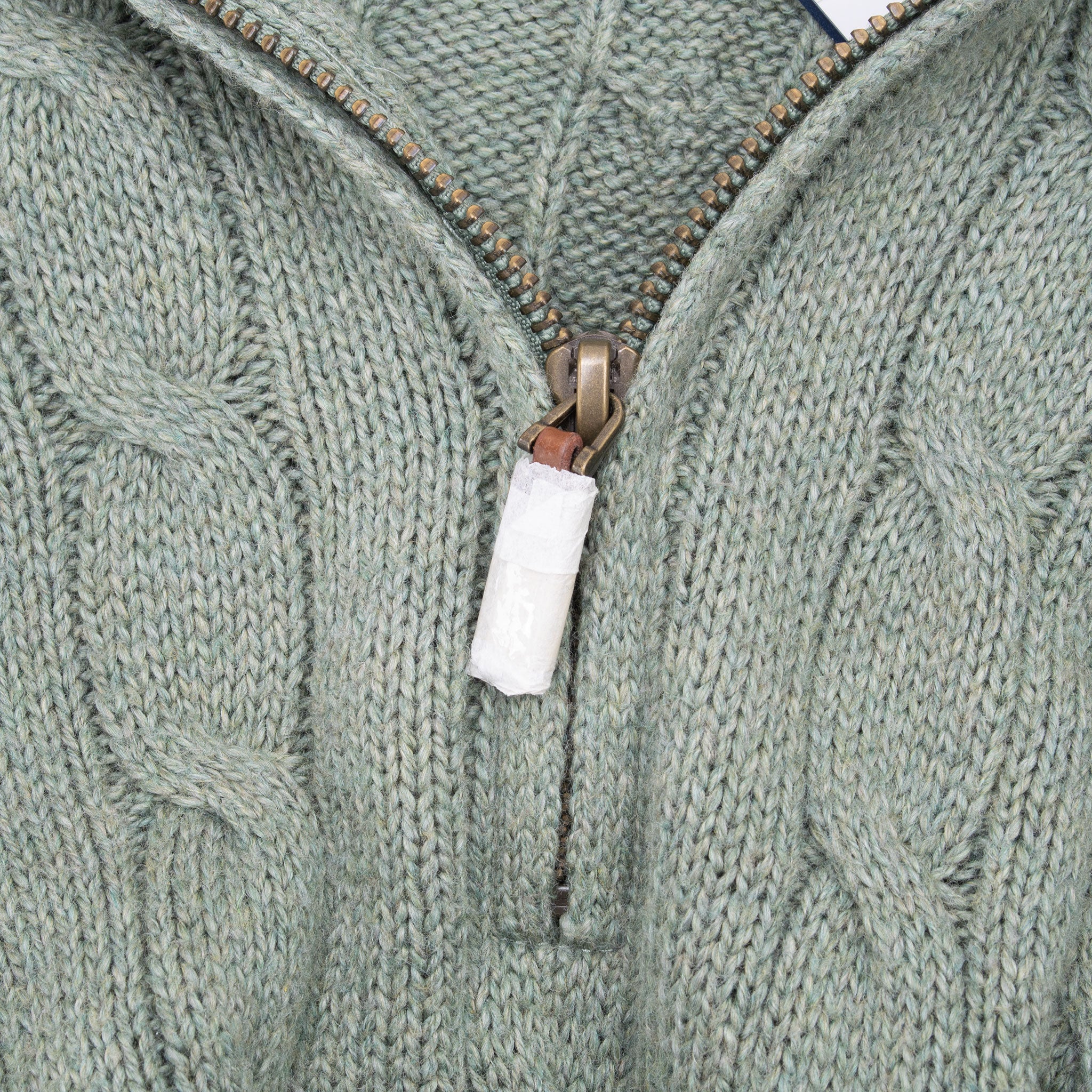 Vintage Polo Ralph Lauren Sage Green Quarter 1/4 Zip Sweater Size Large Deadstock