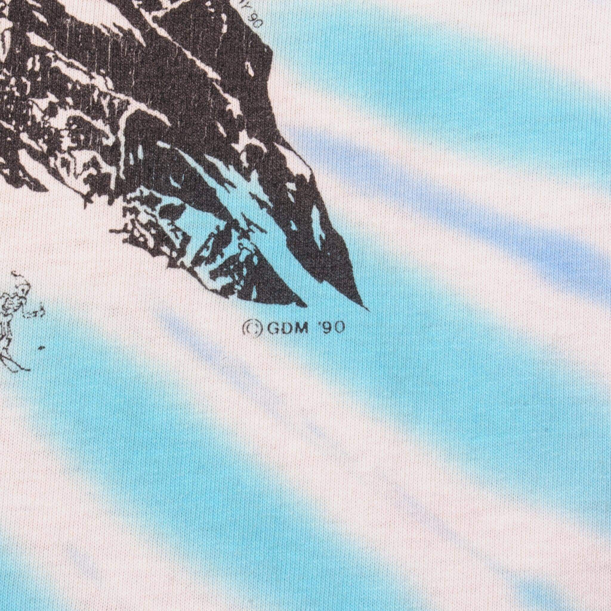 VINTAGE TIE-DYE THE GRATEFUL DEAD SKI TEE SHIRT 1991 SIZE XL MADE IN USA