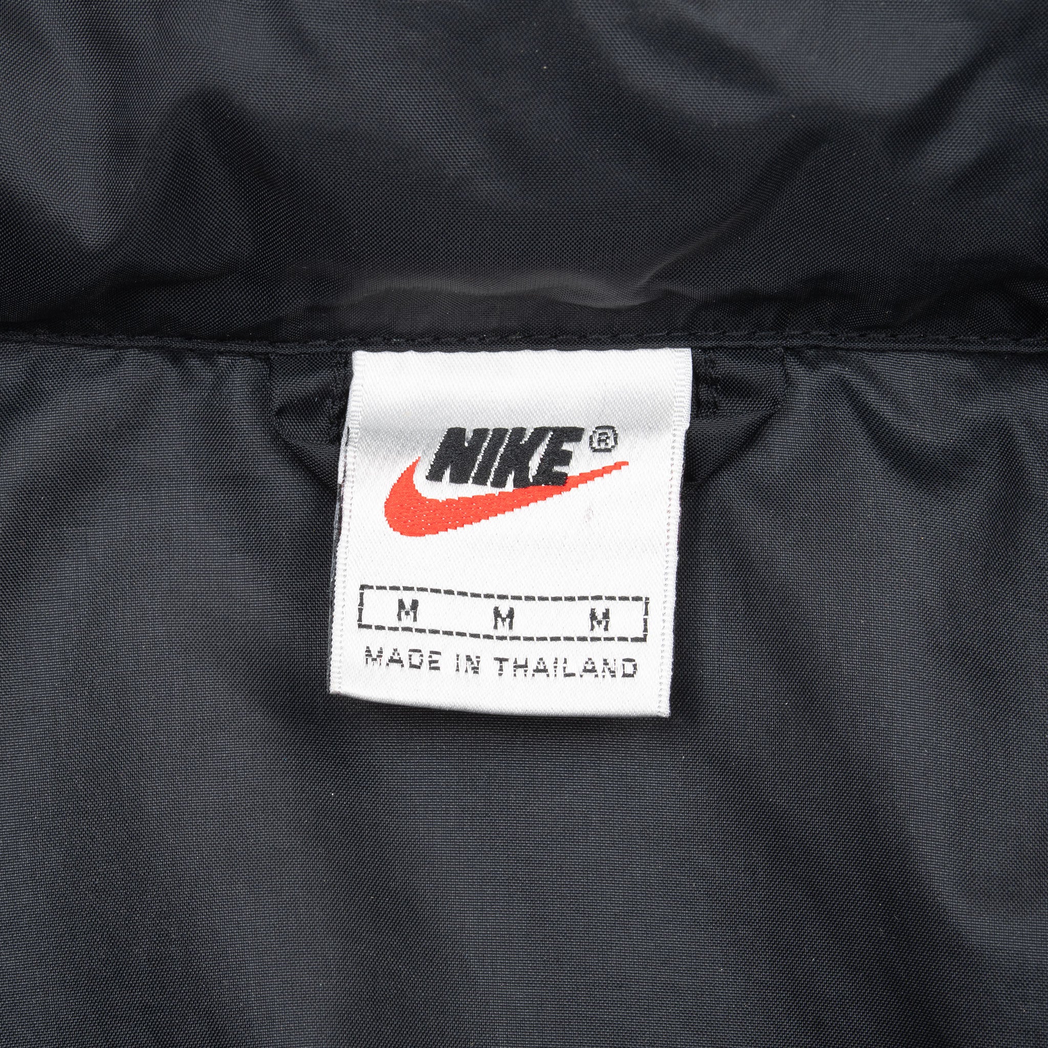Vintage Nike Black Pullover Windbreaker Jacket 1990S Size Medium