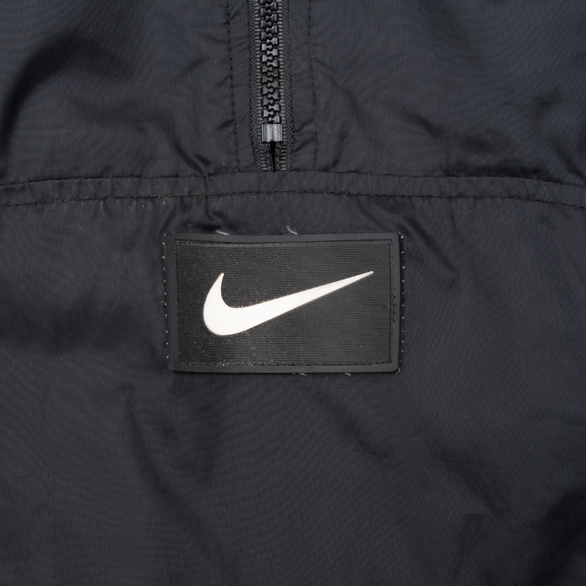 Vintage Nike Black Pullover Windbreaker Jacket 1990S Size Medium