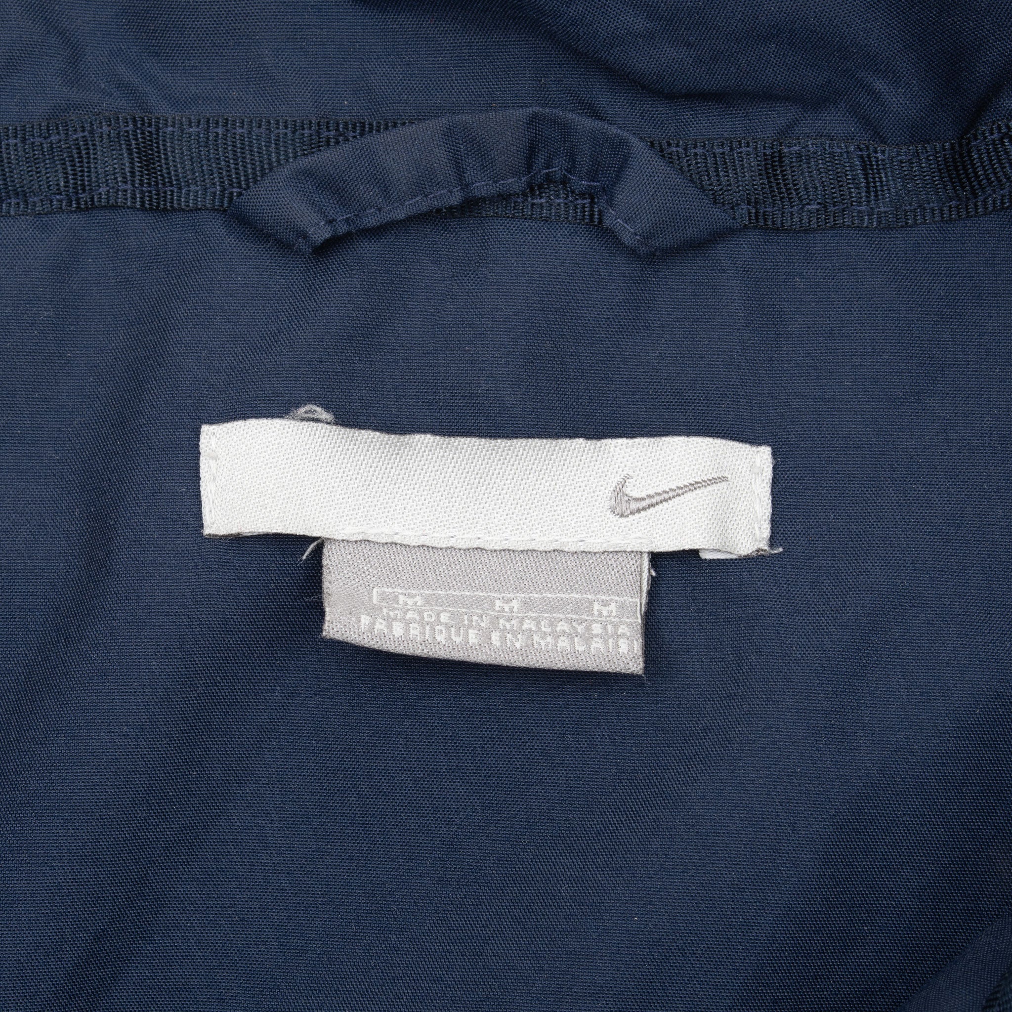 Vintage Nike Classic Swoosh Blue Windbreaker Jacket 2000S Size Medium