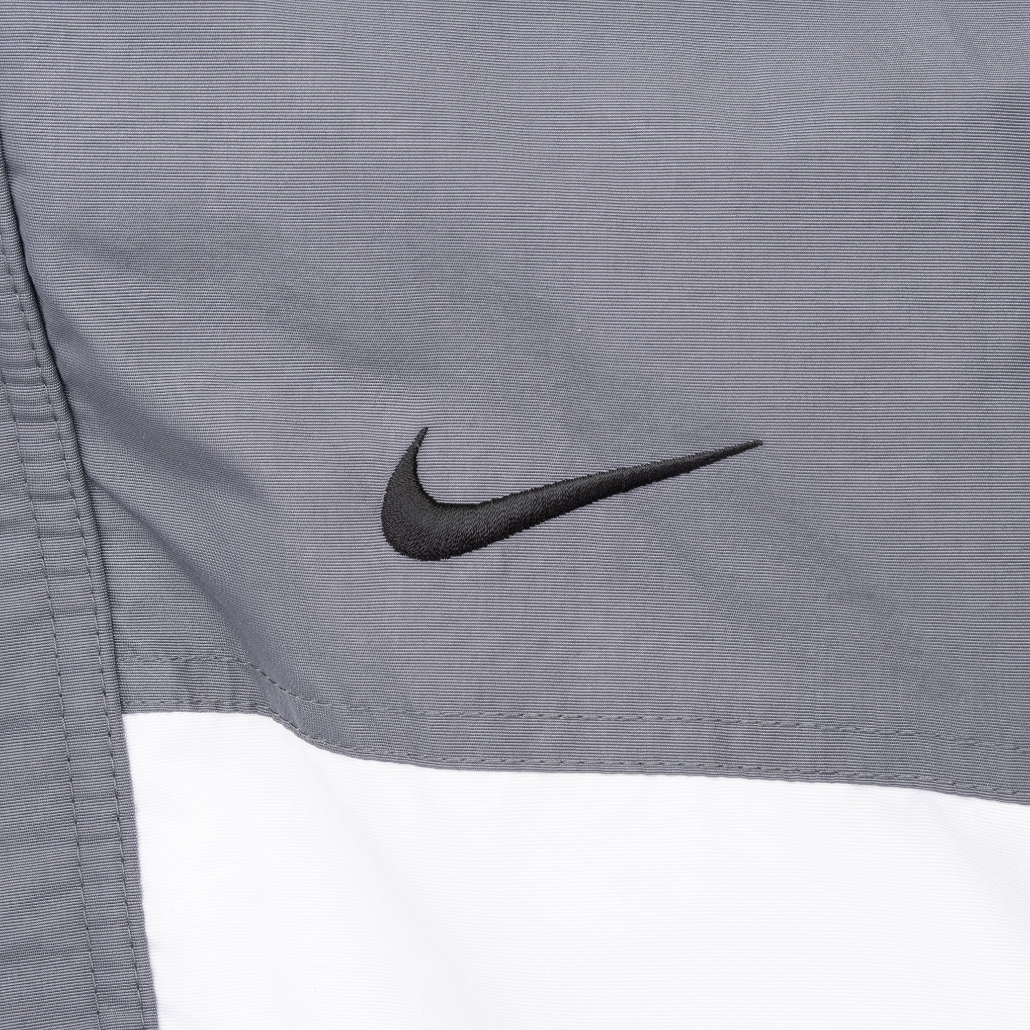 Vintage Nike Classic Swoosh White Grey Heavy Windbreaker Jacket 2000S Size XL