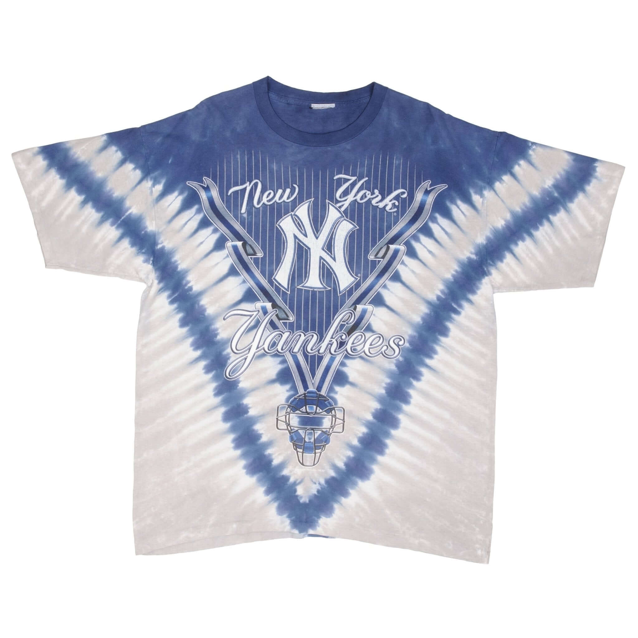 Vintage Mlb Tie Dye New York Ny Yankees Tee Shirt 1990S Size XL