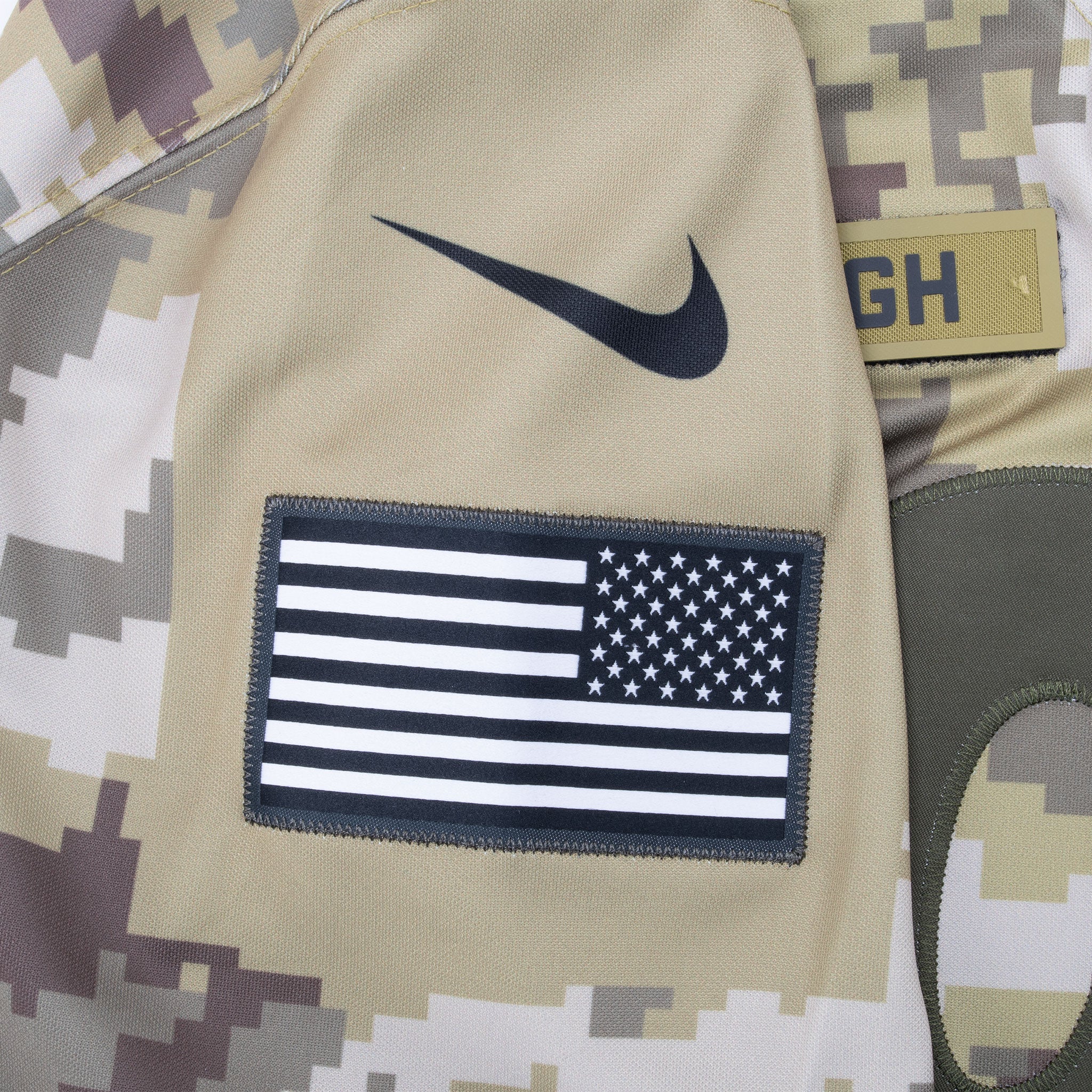 Vintage Nfl Pittsburgh Steelers Brown #84 Us Army Camo Nike Jersey Size XL