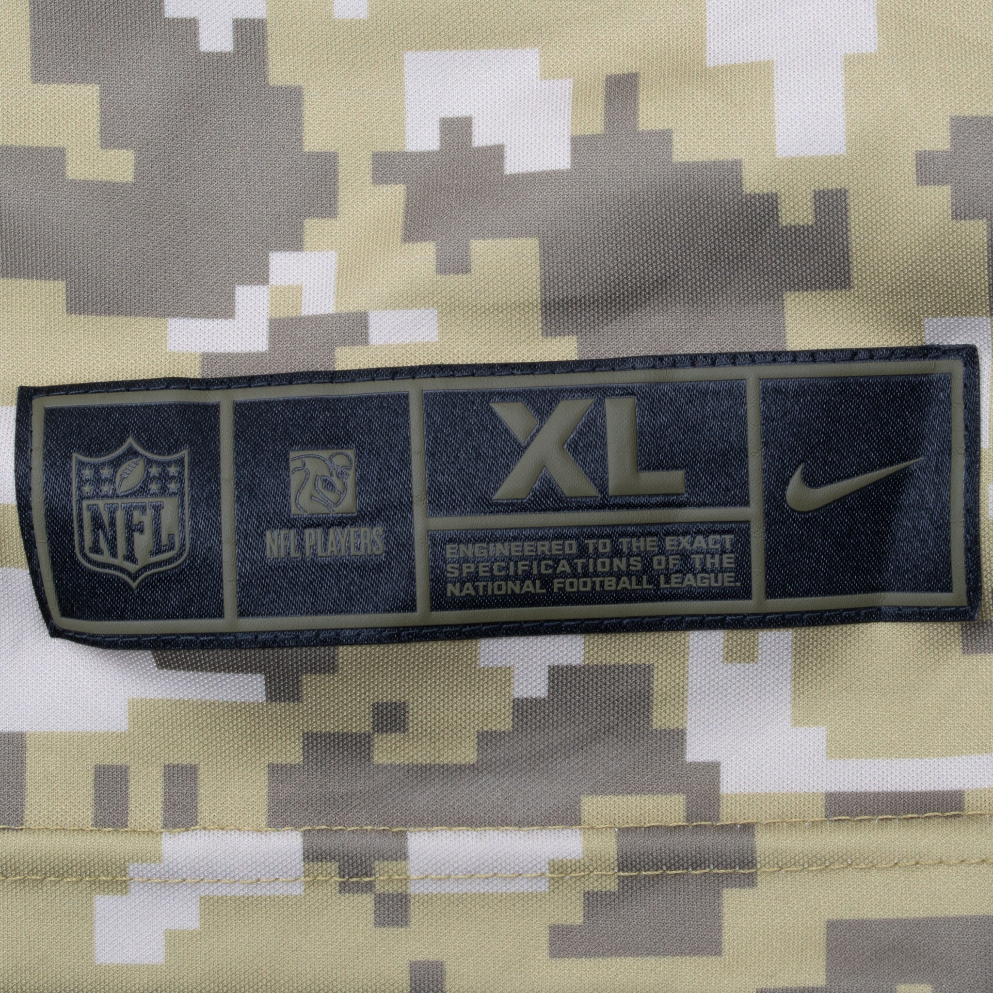 Vintage Nfl Pittsburgh Steelers Brown #84 Us Army Camo Nike Jersey Size XL