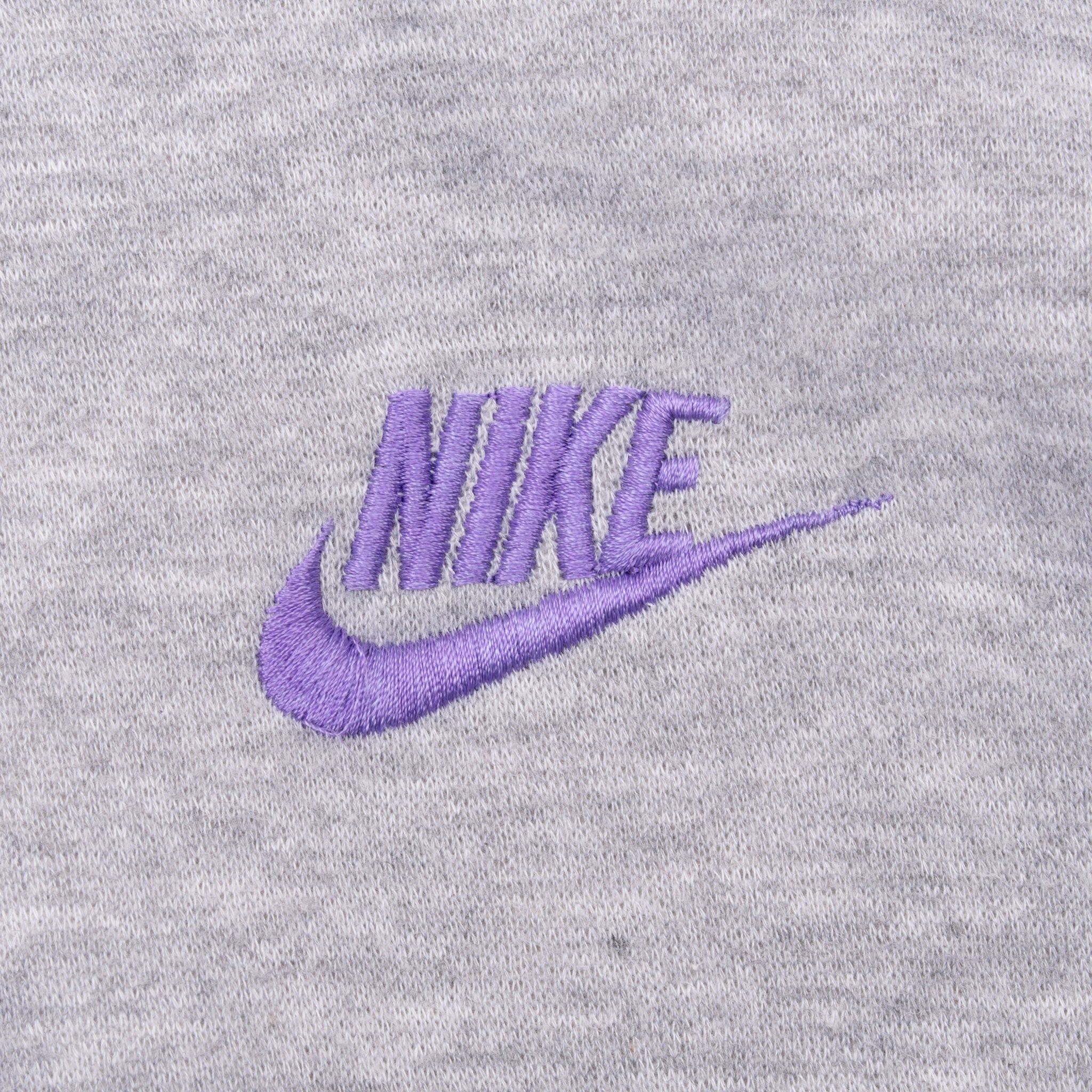 Vintage Nike Grey Purple Full Zip Hoodie Jacket Early 1980S Size Large