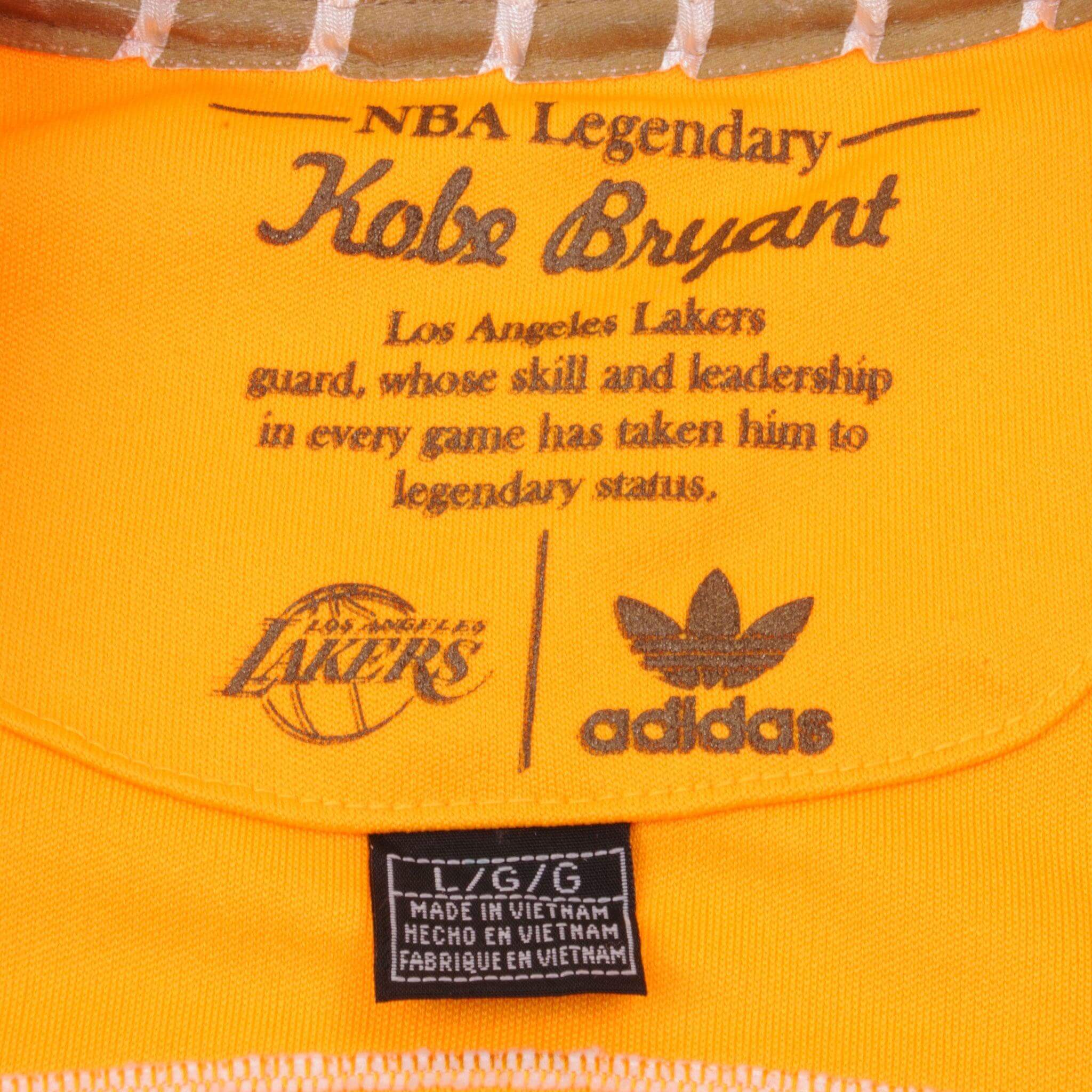 Vintage NBA Adidas Los Angeles Lakers Kobe Bryant Tracksuit Jacket Size L