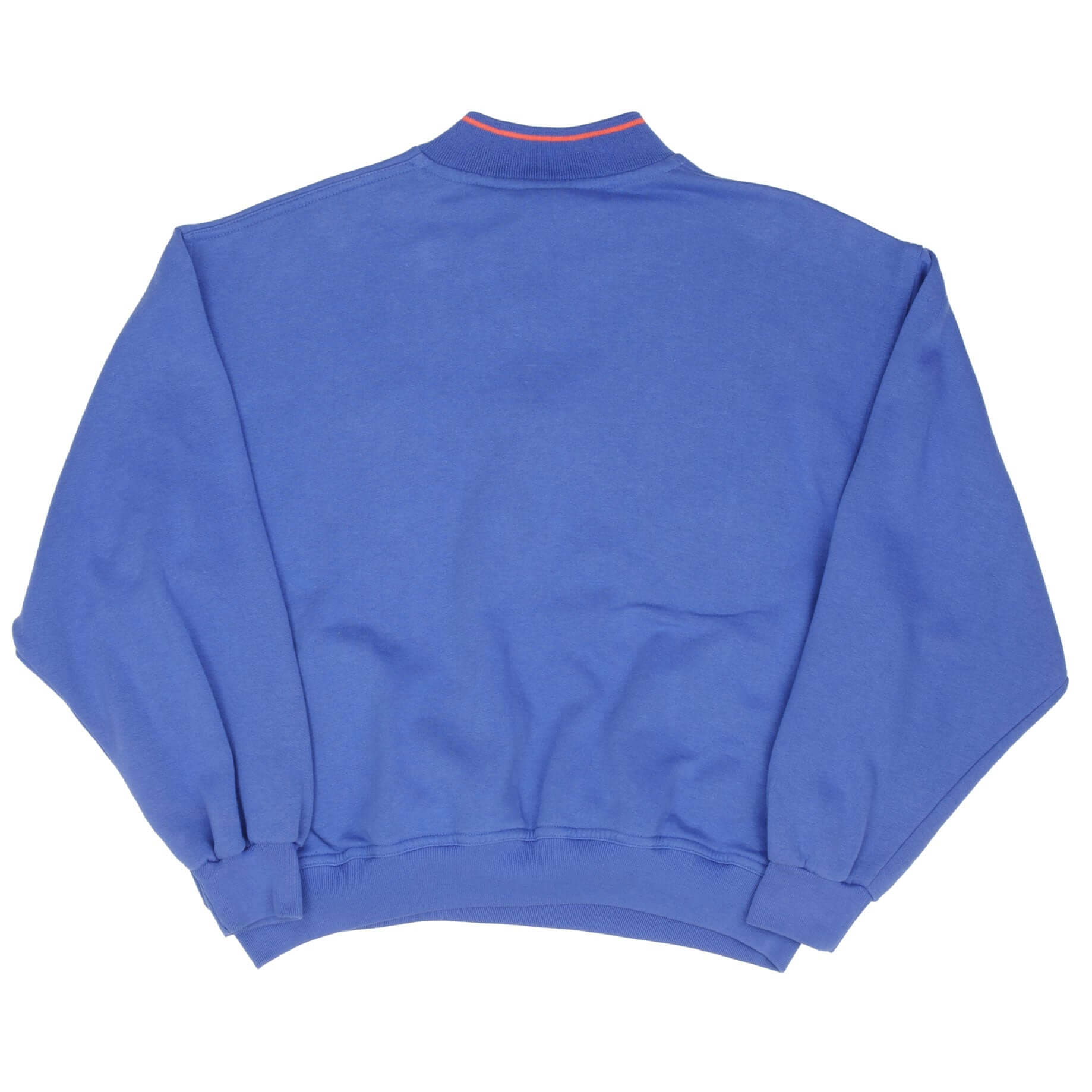 Vintage Nike Spell Out Quarter Zip Blue Sweatshirt 1990S Size Medium