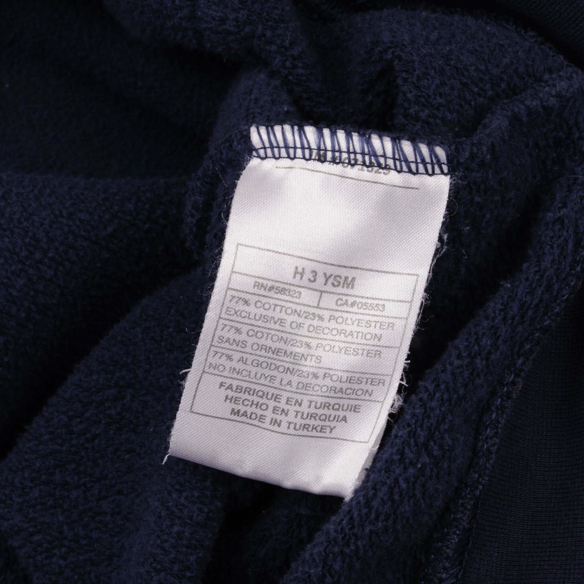 Vintage Navy Blue Nike Spellout Swoosh Hoodie 2000S Size XL