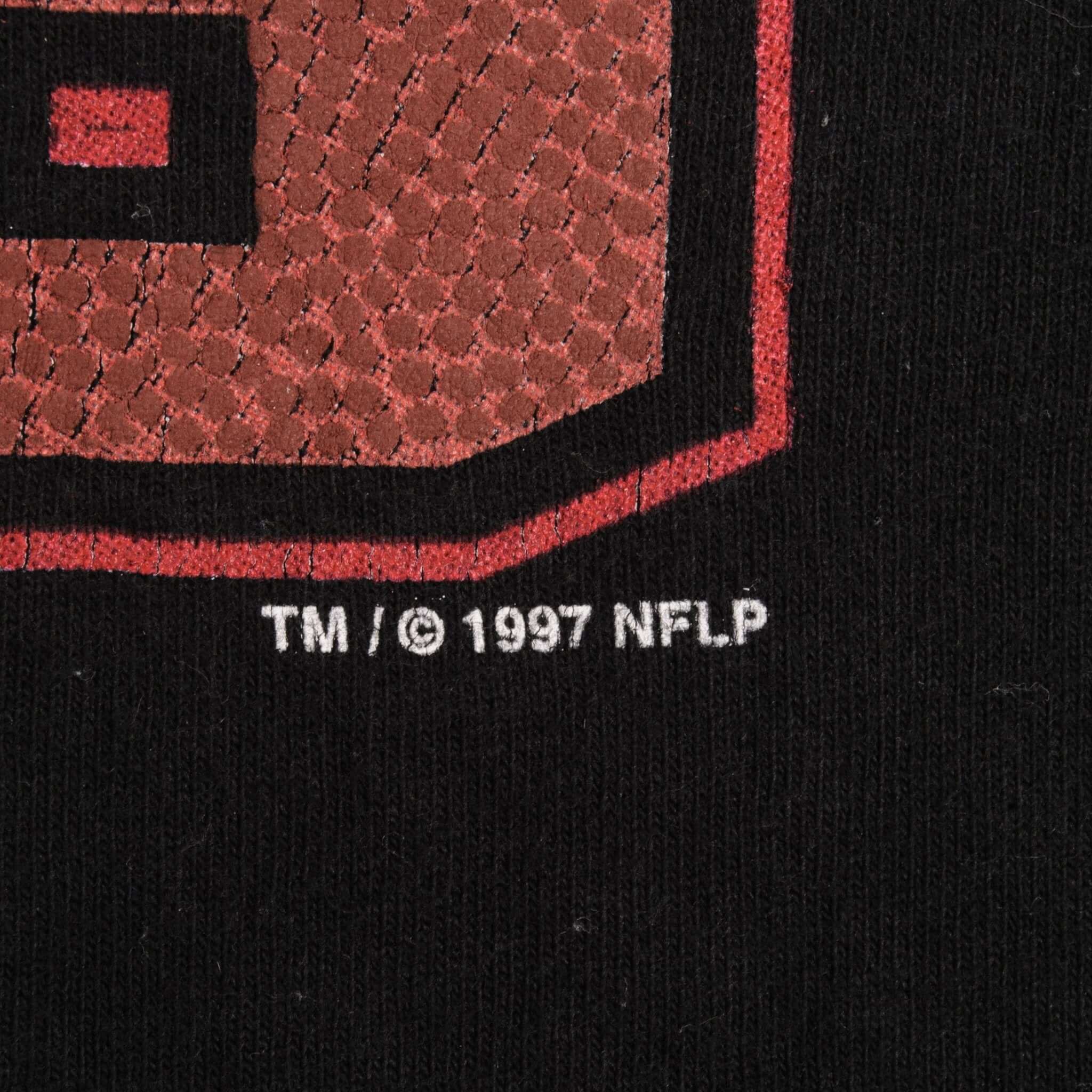 Vintage Nfl San Francisco 49Ers 1997 Black Tee Shirt Size XL