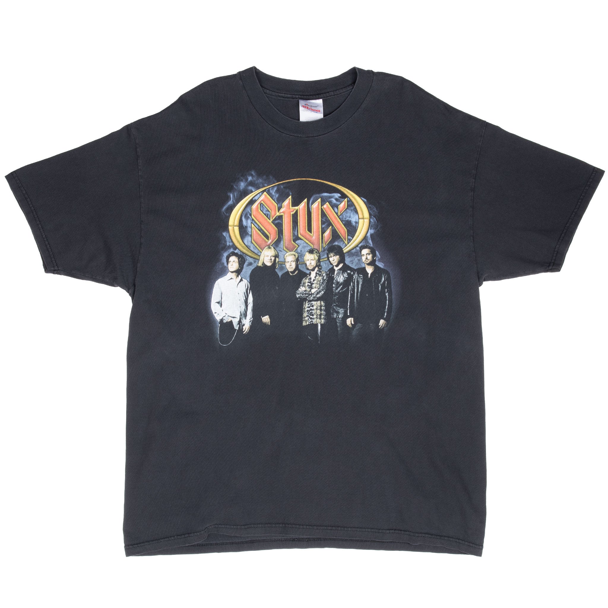 Vintage Styx Tour 2001 Black Tee Shirt Size XL