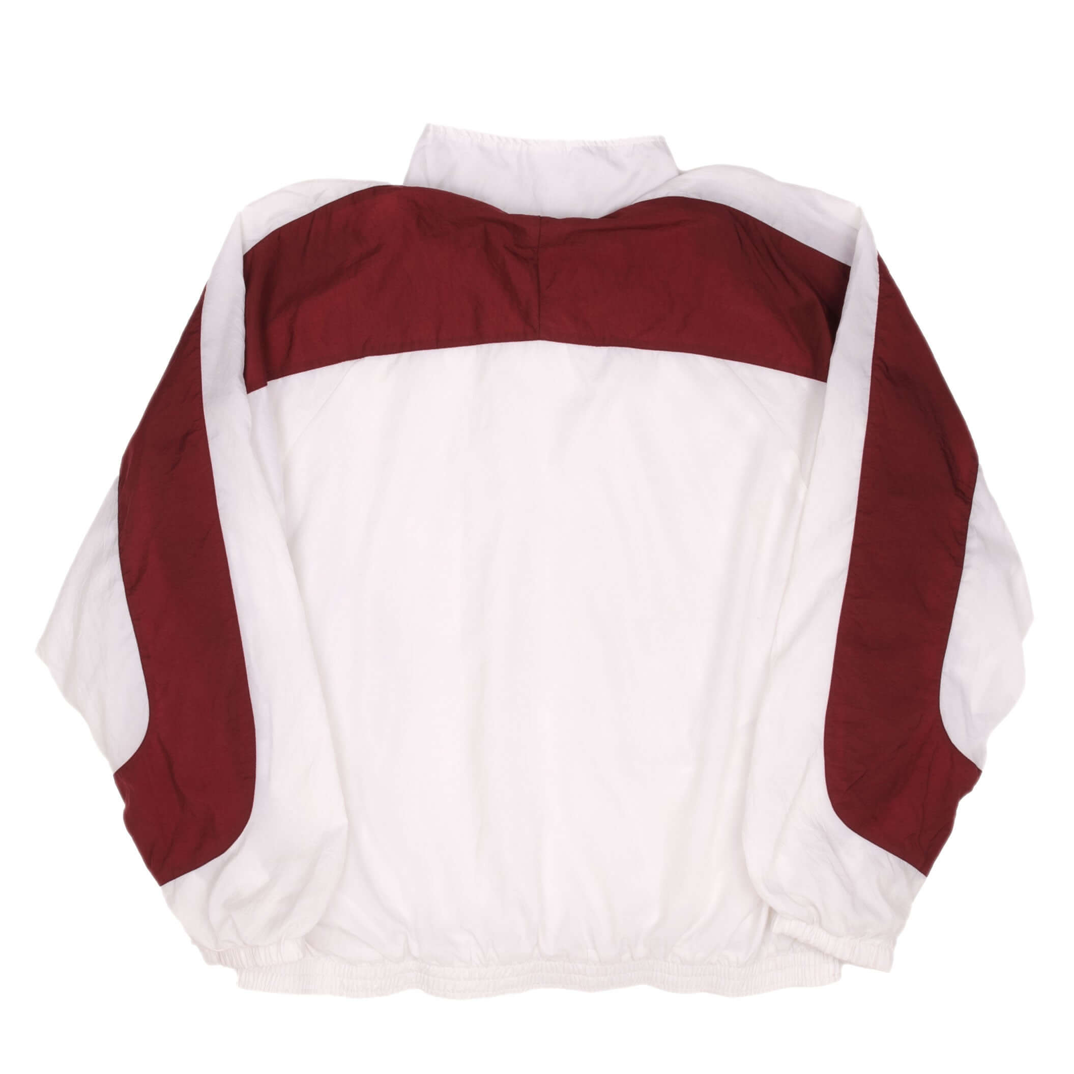 Vintage Nike Windbreaker White & Red Jacket Size XL 1990S
