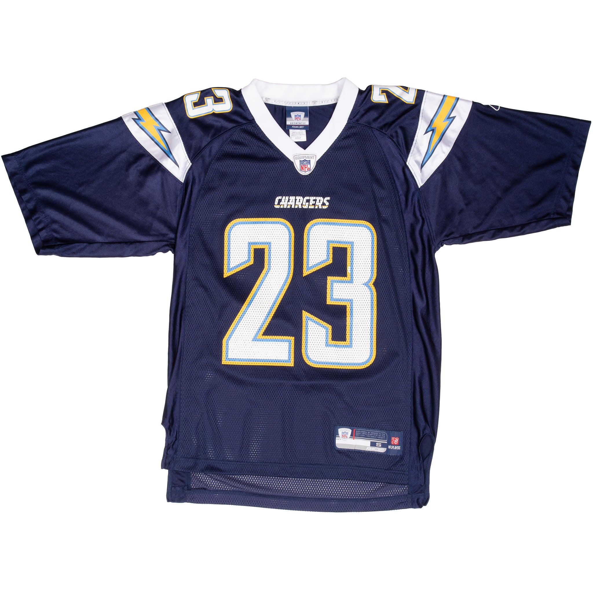 Vintage Nfl San Diego Chargers Jammer #23 Reebok Jersey 2000S Size Small
