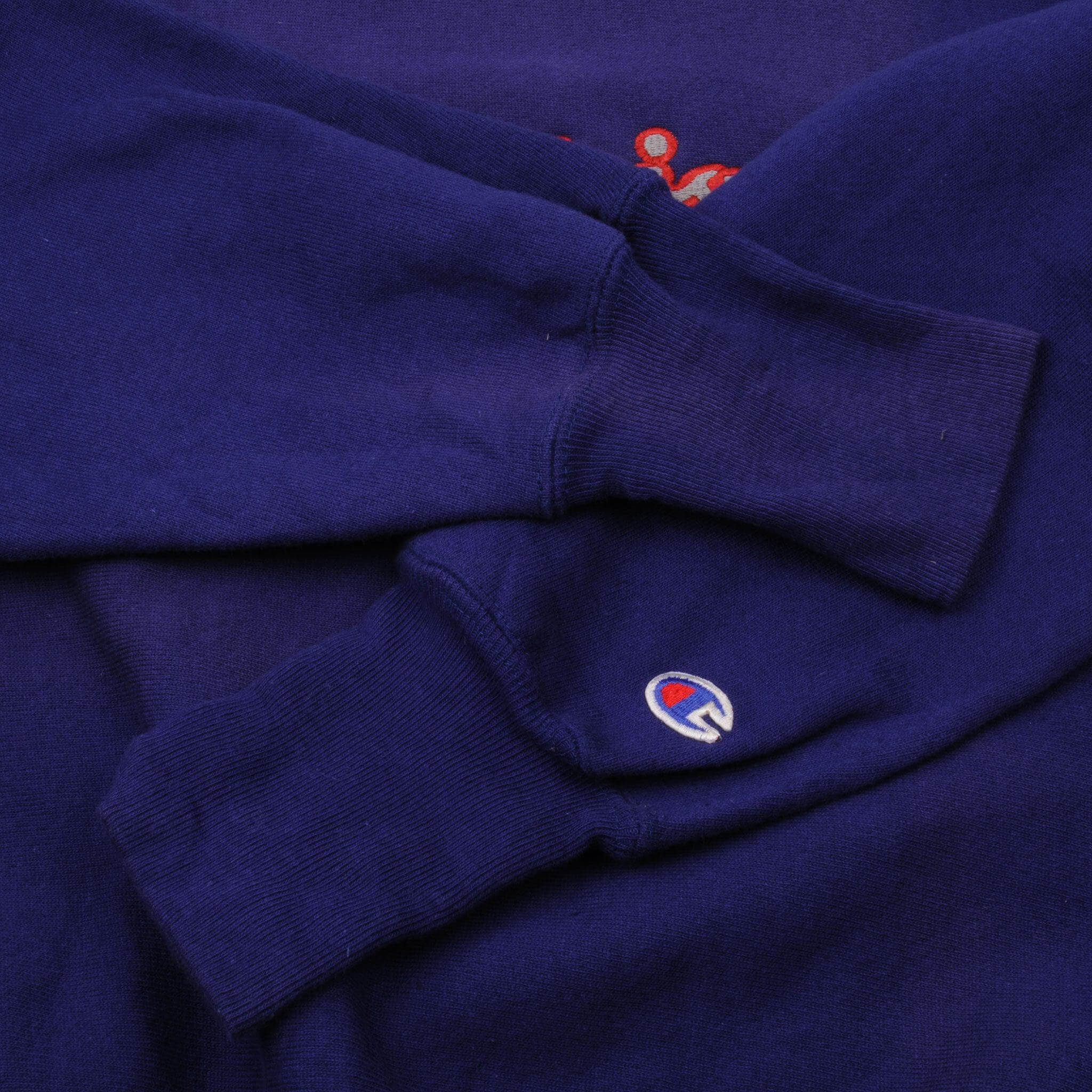 Vintage Reverse Weave Champion Spell Out Logo Sweatshirt 1990S Size Medium Made In USA