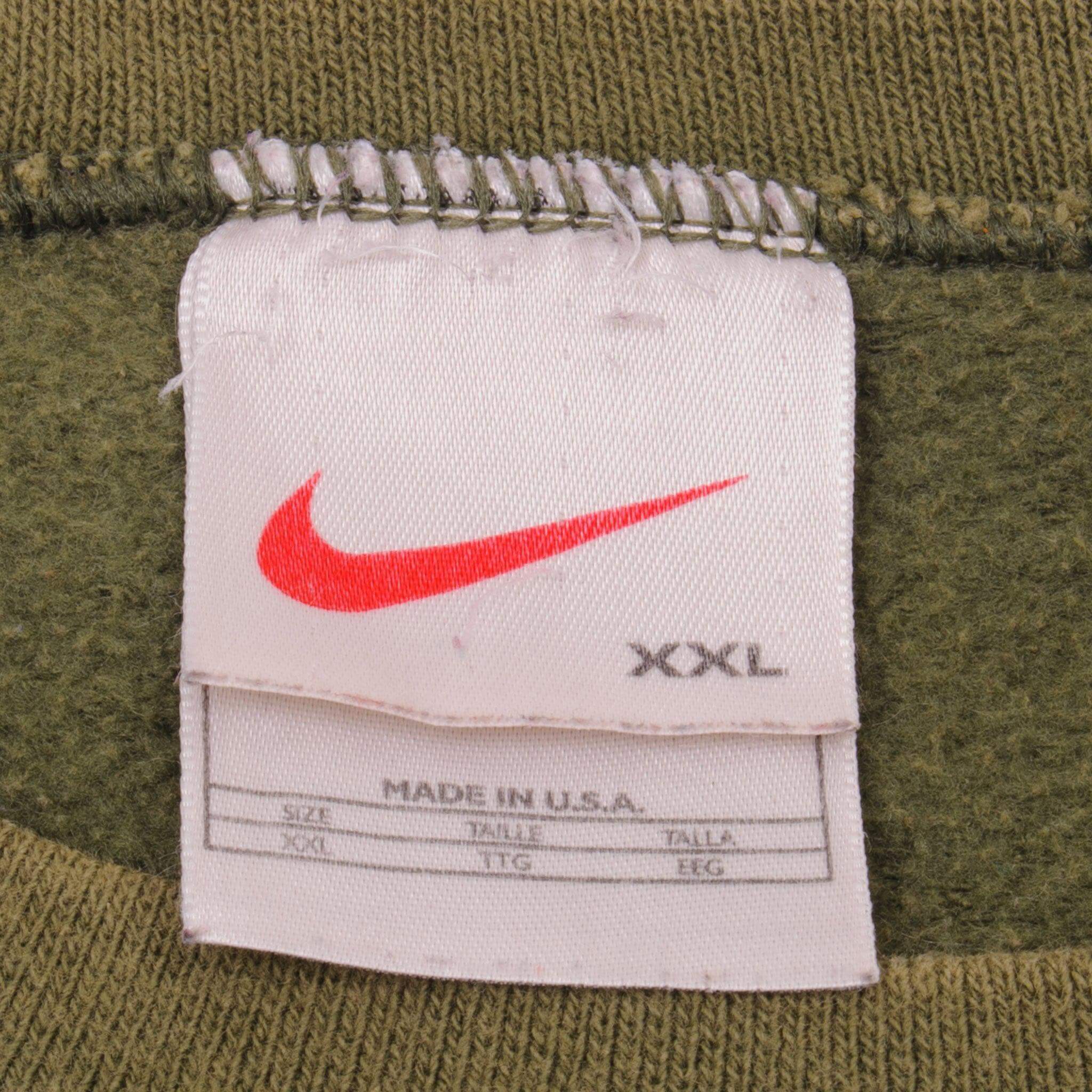 VINTAGE NIKE SWOOSH SWEATSHIRT 1990s SIZE 2XL MADE IN USA