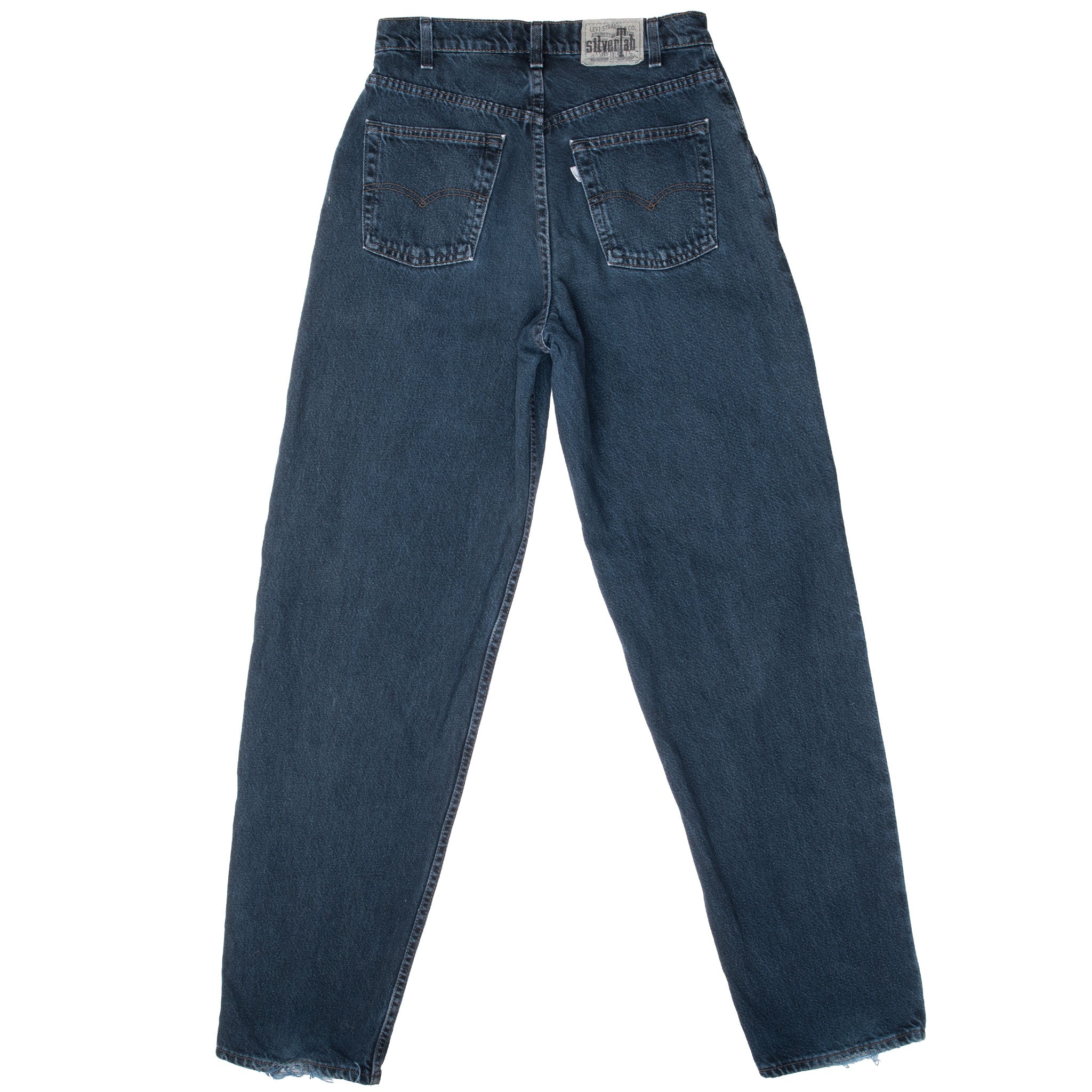 Vintage Levis Baggy Silver Tab Dark Blue Indigo Jeans 2000S Size 30X34
Back Button #543