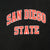 Vintage San Diego State University Black Fullzip Hoodie 1990S Size Small