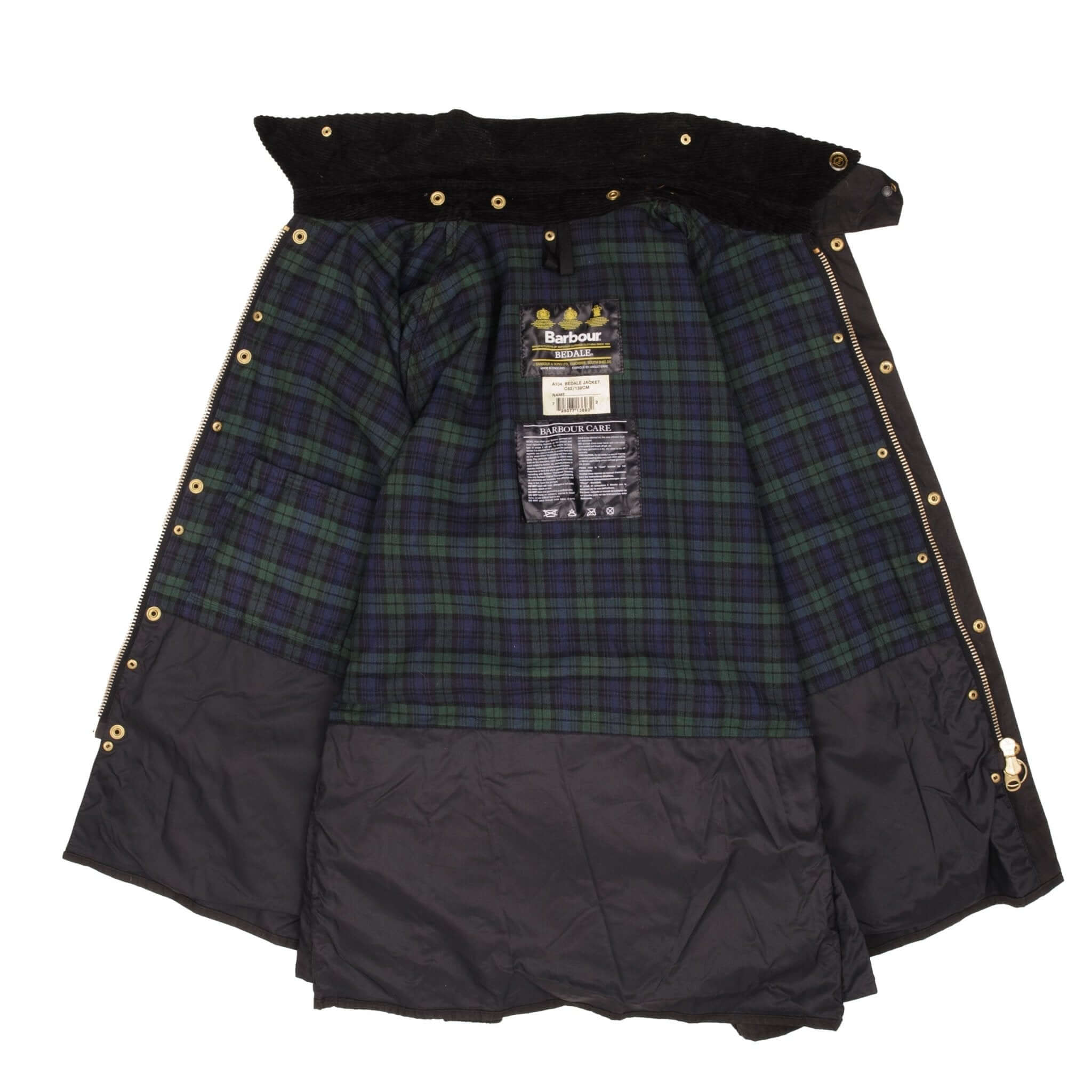 Vintage Barbour Classic Bedale Wax Jacket Size 52 Made In England