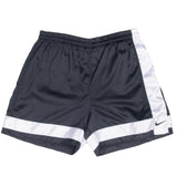 Vintage Nike Black White Classic Swoosh Basketball Track Shorts 1990S Size XL