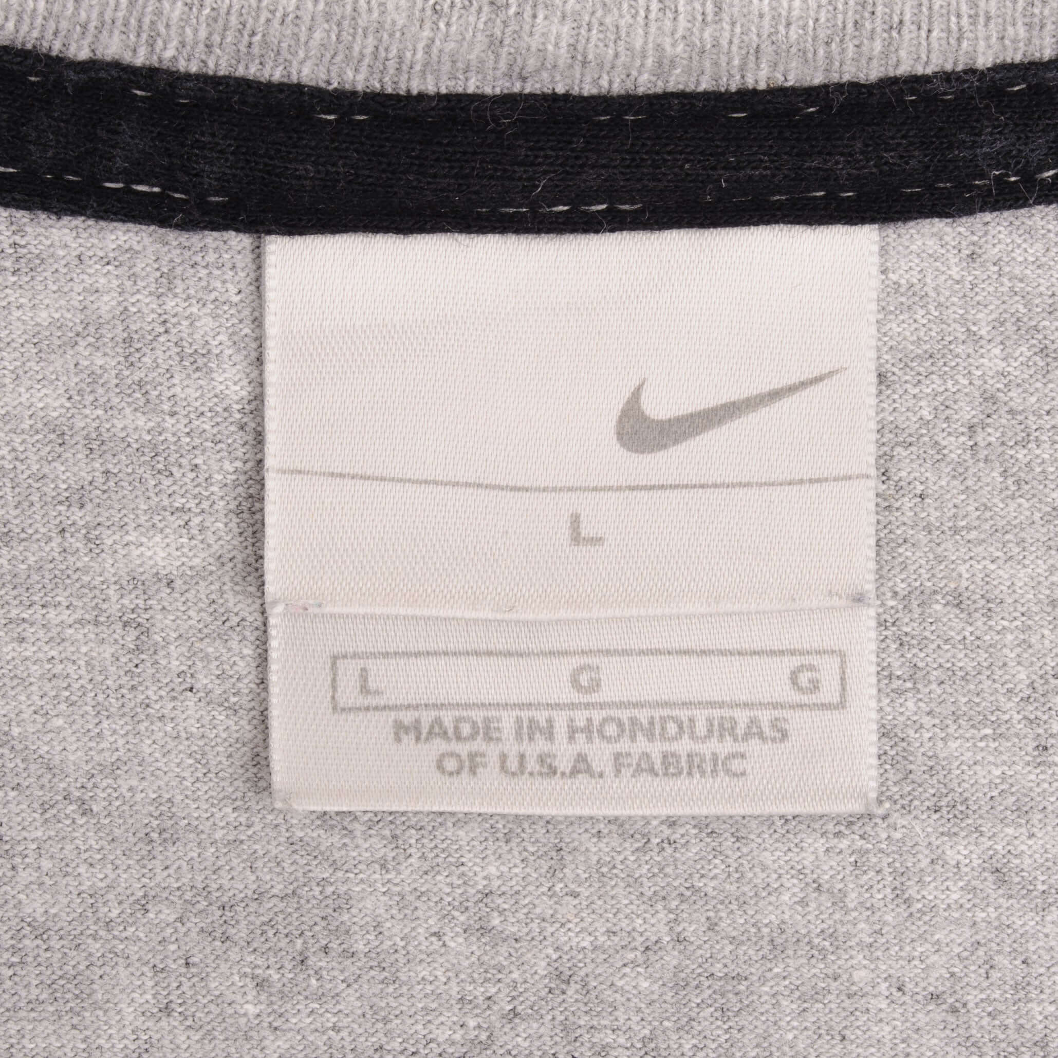 Vintage Nike Classic Swoosh Grey Tee Shirt 2000S Size Large