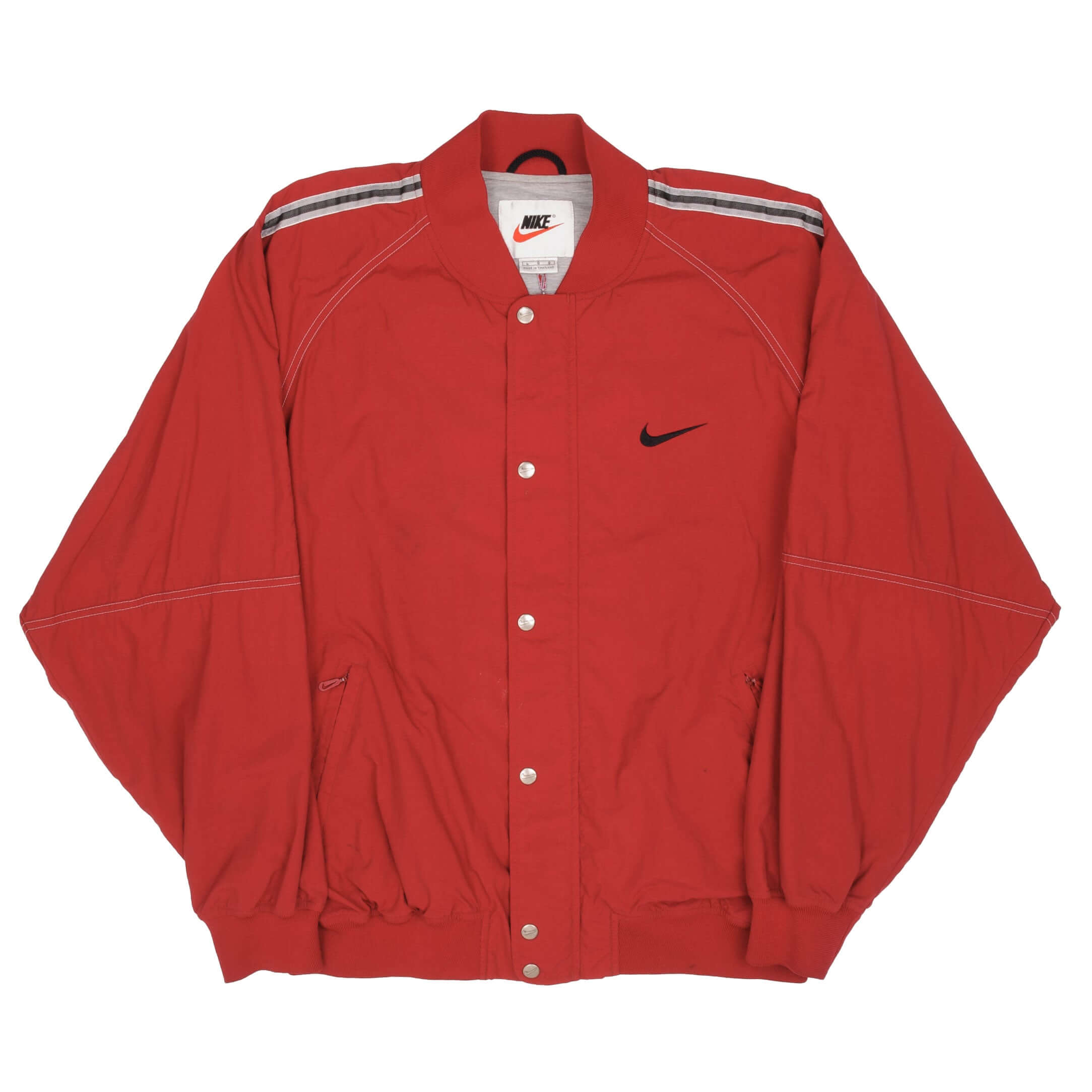Vintage Nike Windbreaker Red Jacket 1990S Size Large