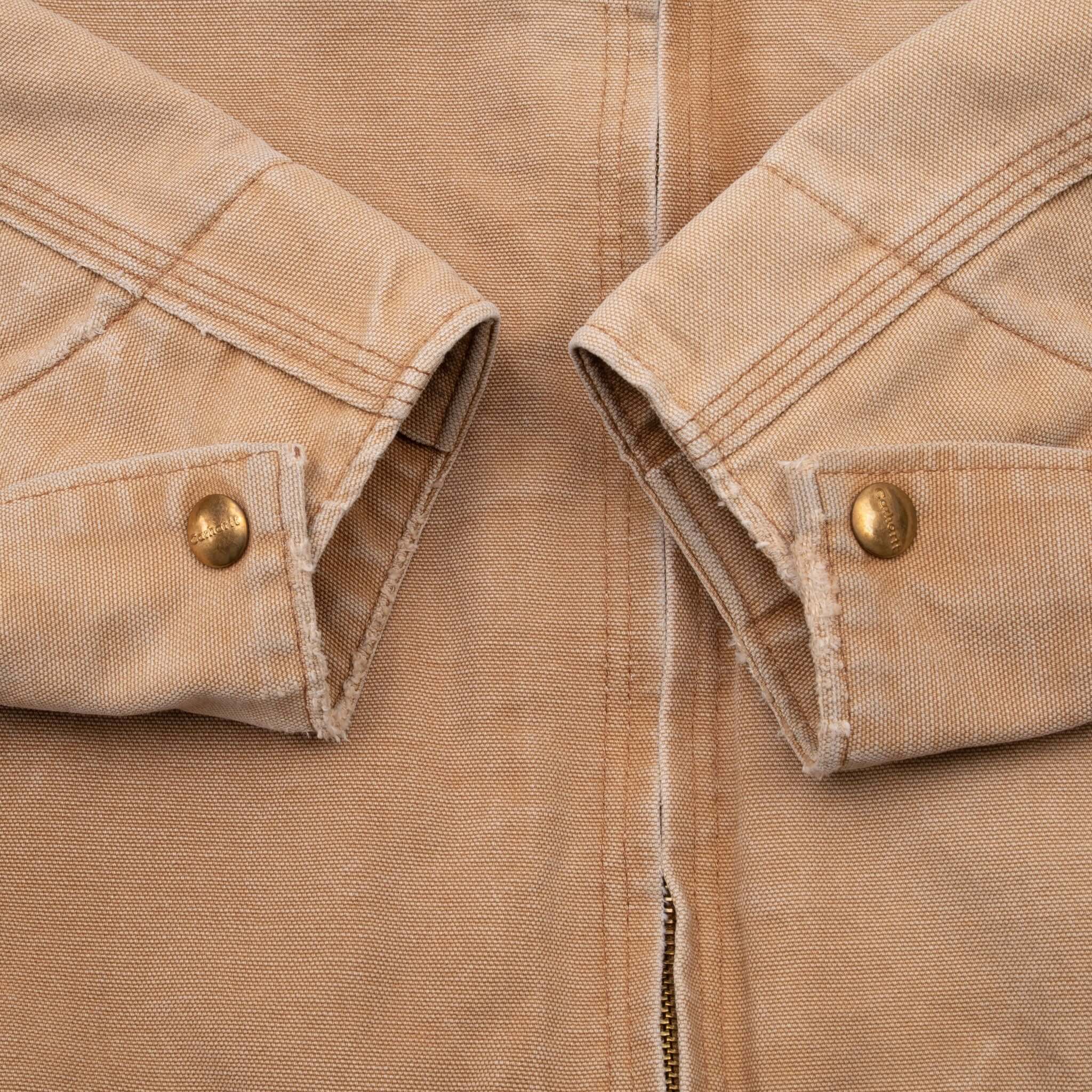 Vintage Carhartt Detroit Blanket Lined Brown Jacket J01 BRN 2007 Size Medium Made In Usa