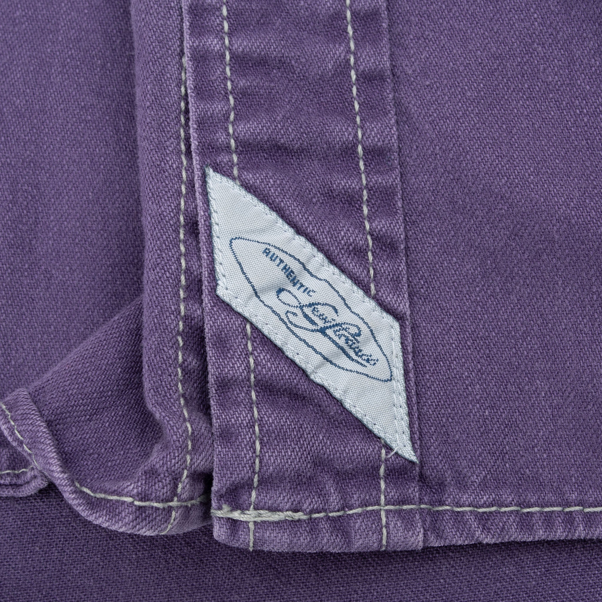 Vintage Levis Pocket Purple Denim Shirt 1990S Size XL