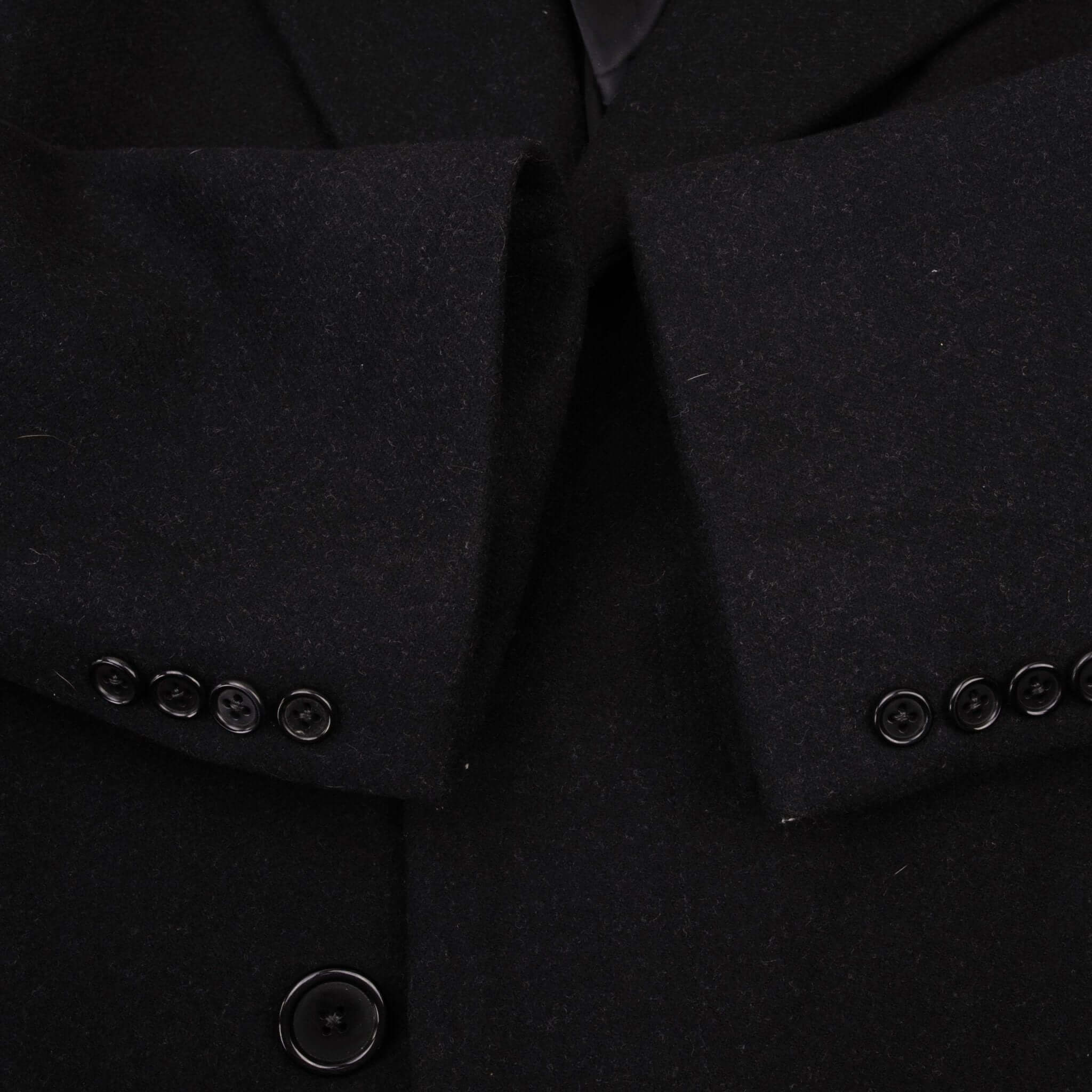 Vintage Polo Ralph Lauren Wool Pea Coat Jacket 1990S Size 42 Made In USA