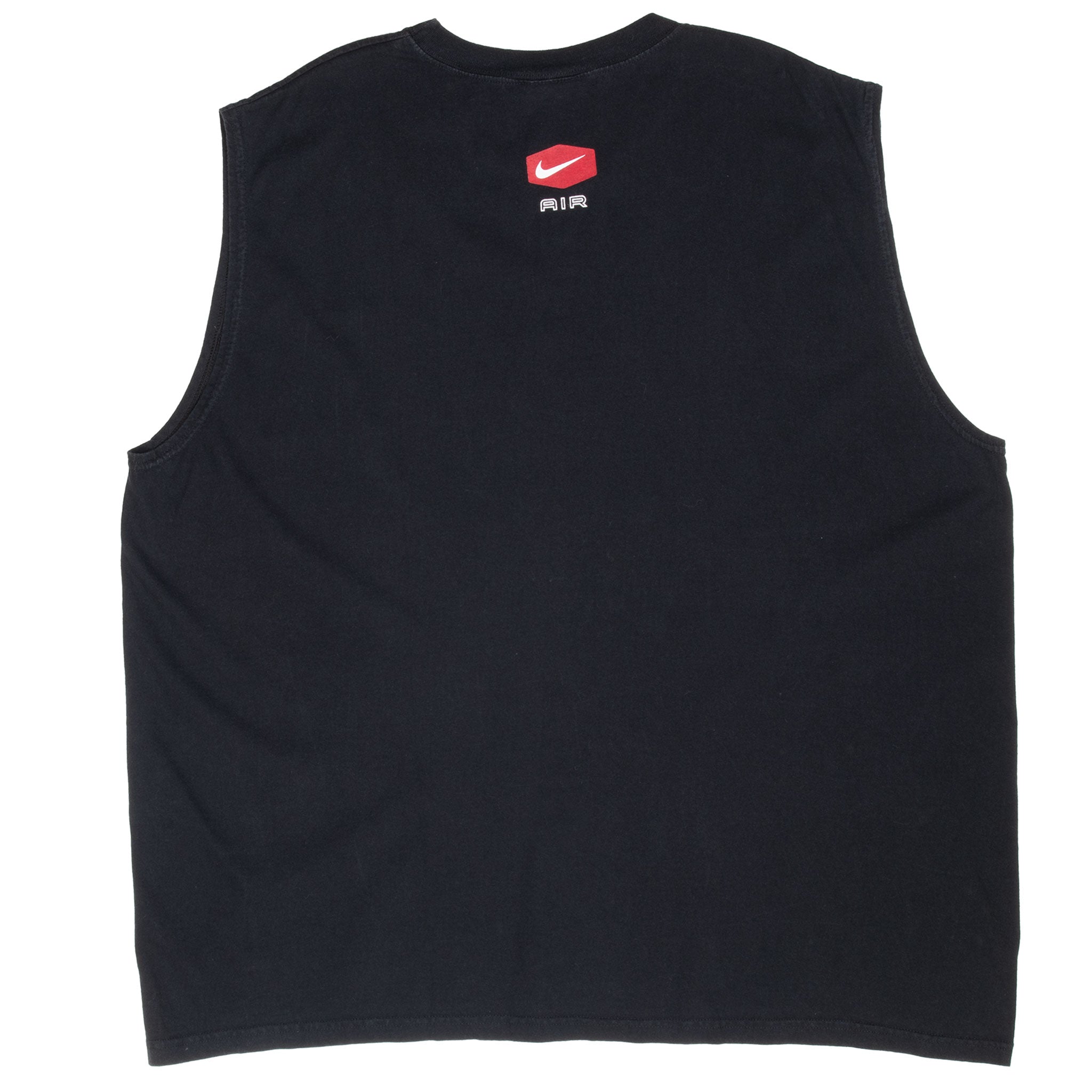 Vintage Nike Air Black Tank Top Tee Shirt 1990S Size 2Xl Made In Usa