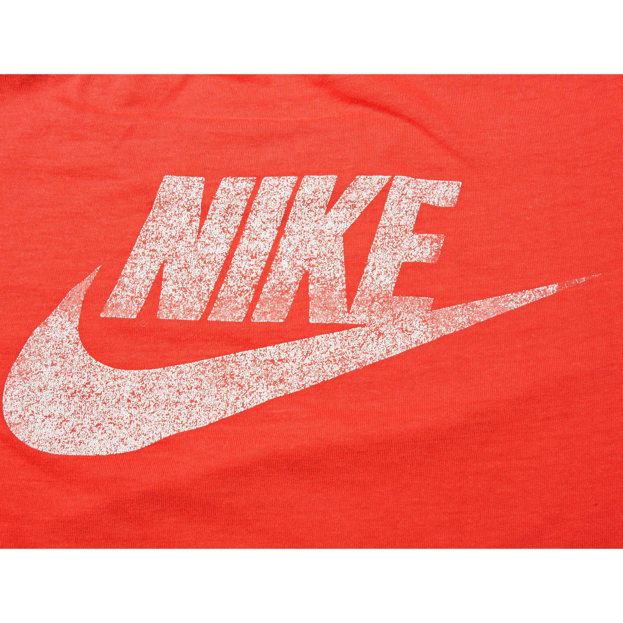 Vintage Nike Nebraska Basketball School Tee Shirt 1984-1987 Size Large Made In USA With Single Stitch Sleeves.