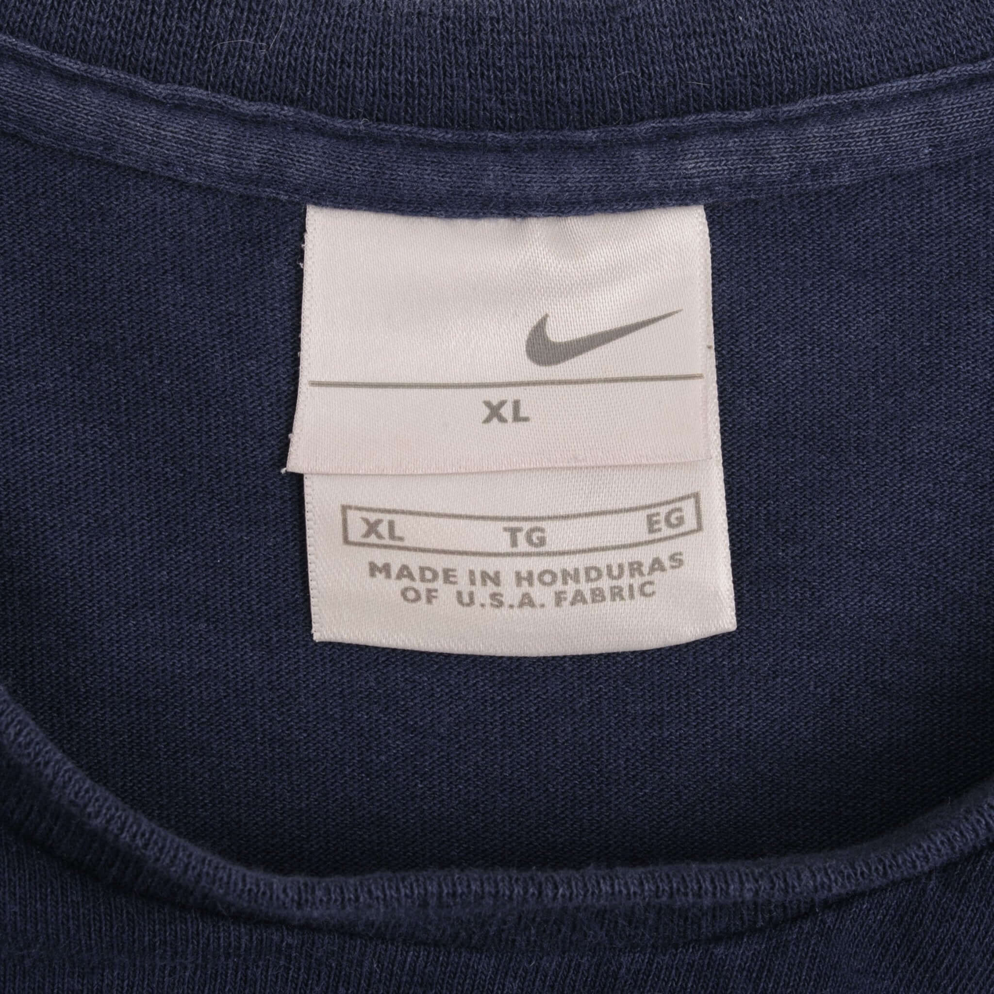 Vintage Nike Spellout Navy Blue Tee Shirt 2000S Size XL