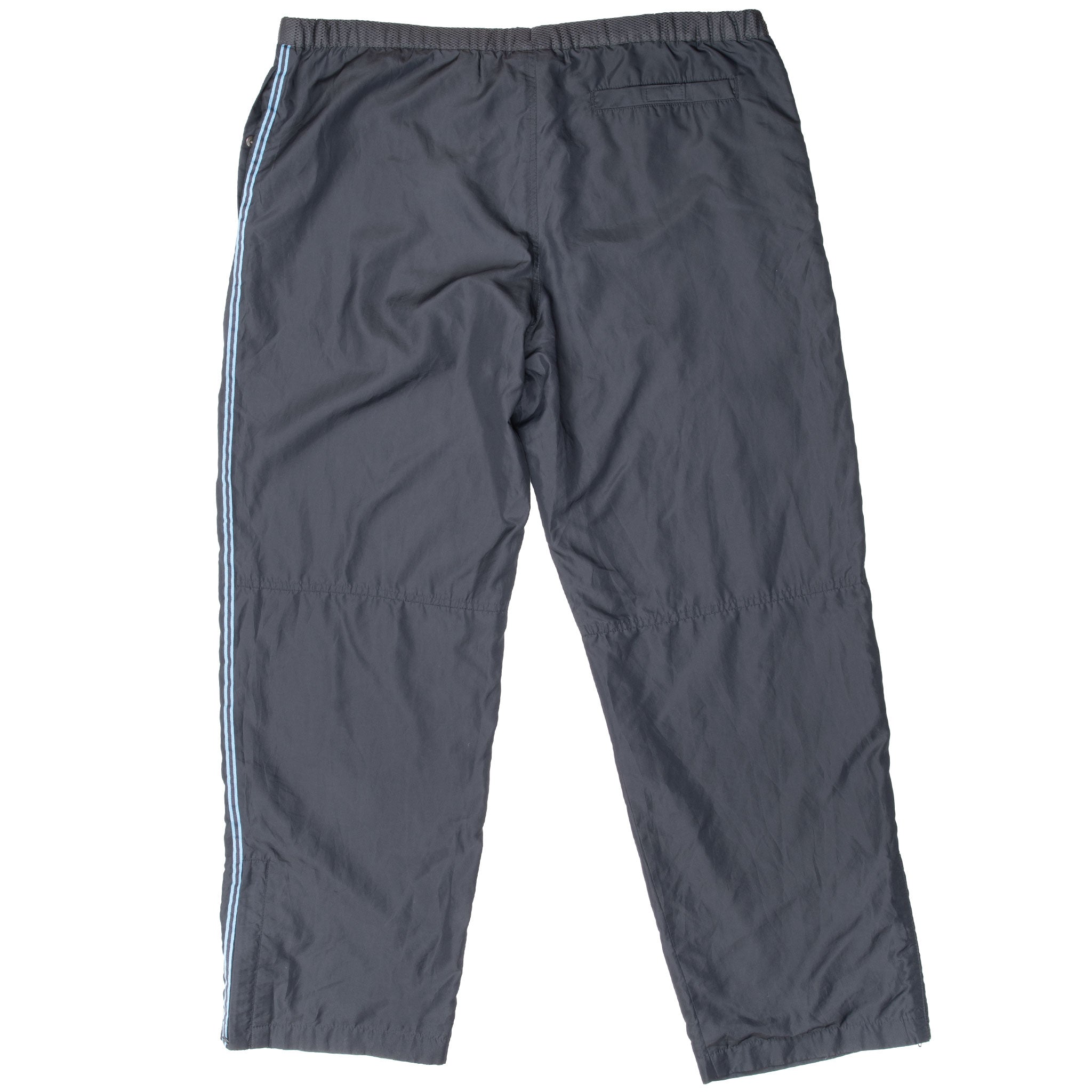 Vintage Nike Classic Swoosh Grey Nylon Track Pants 2000S Size Large