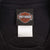 Vintage Harley Davidson Skull Columbus Ohio Black Tee Shirt Size Large