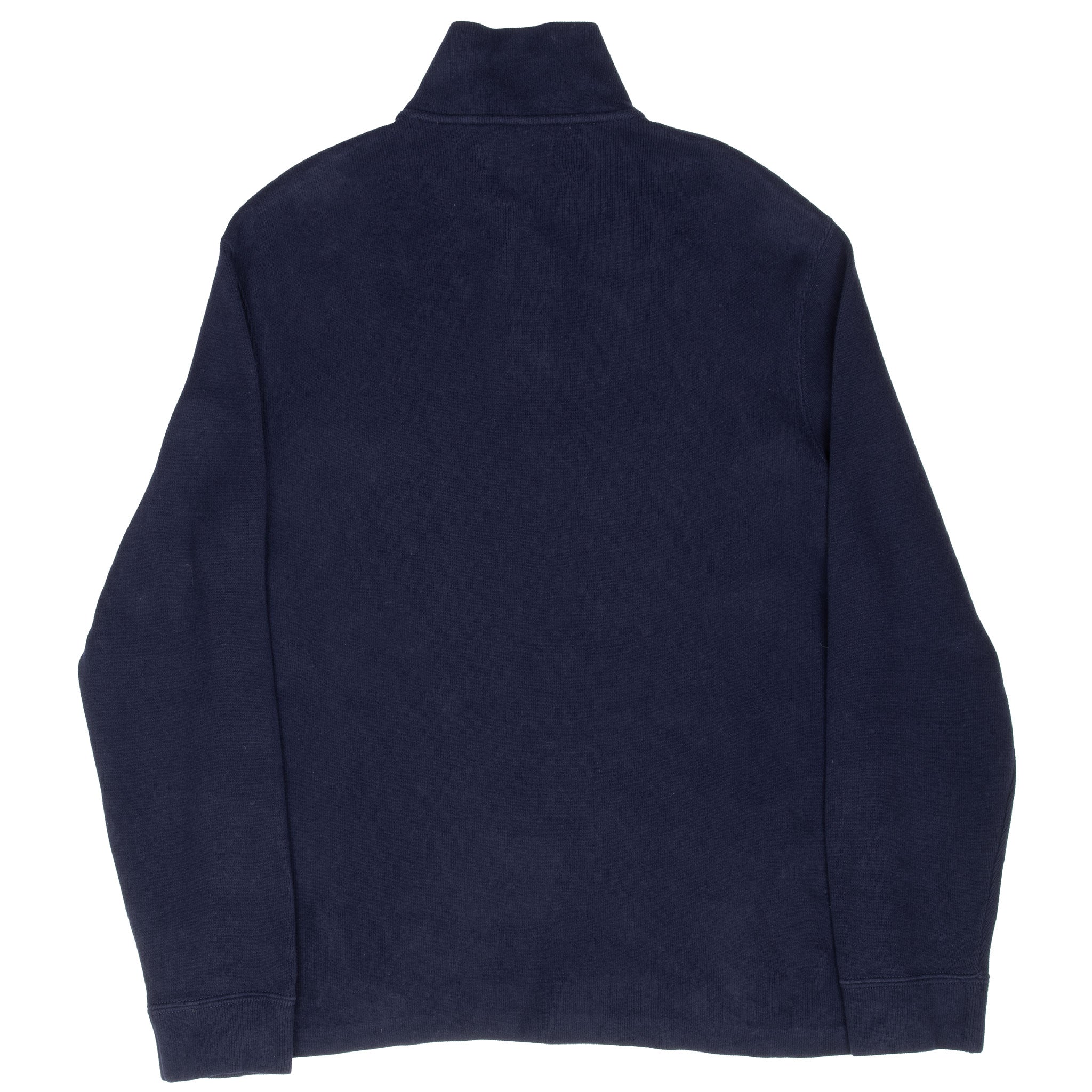 Vintage Polo Ralph Lauren Navy Blue Quarter 1/4 Zip Sweater 1990s Size Medium