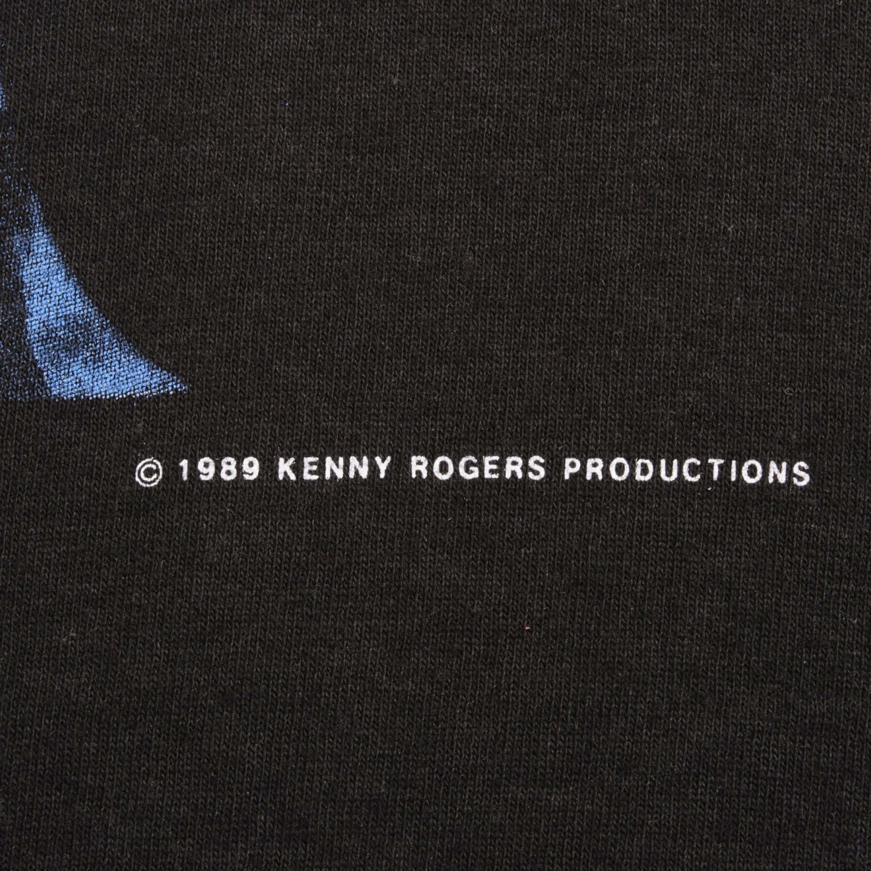 Vintage Kenny Rogers Tee Shirt 1989 Size Medium Made In USA With Single Stitch Sleeves