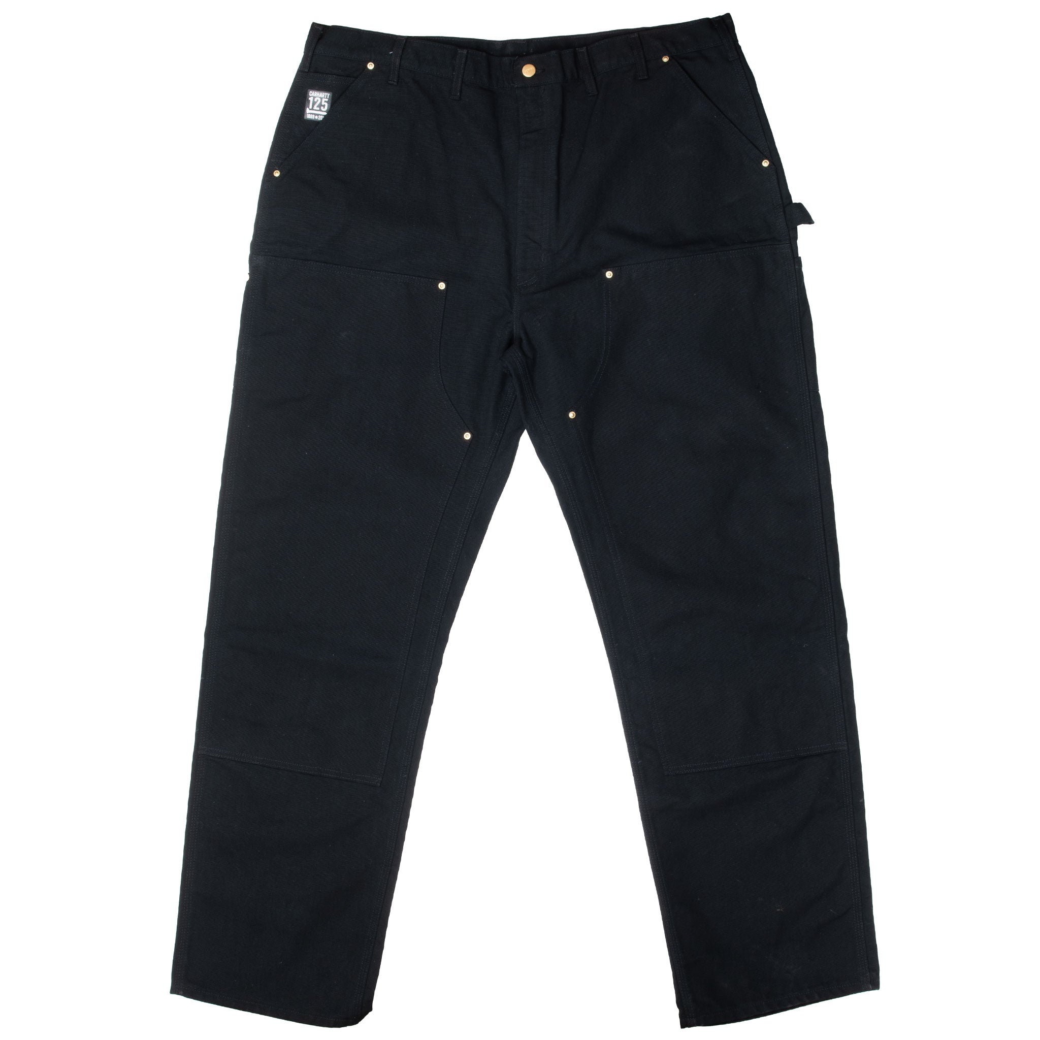 Vintage Carhartt Carpenter Double Knee Black Pants 44X34 Made In Usa Deadstock