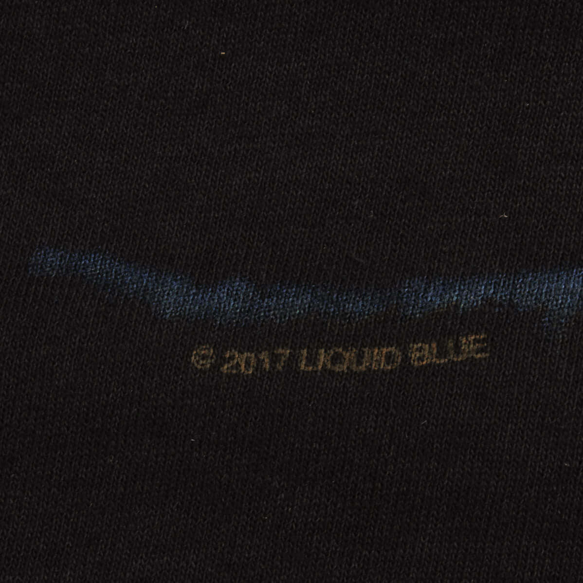 Vintage Liquid Blue Animal Print All Over Print Tee Shirt Size 3XL