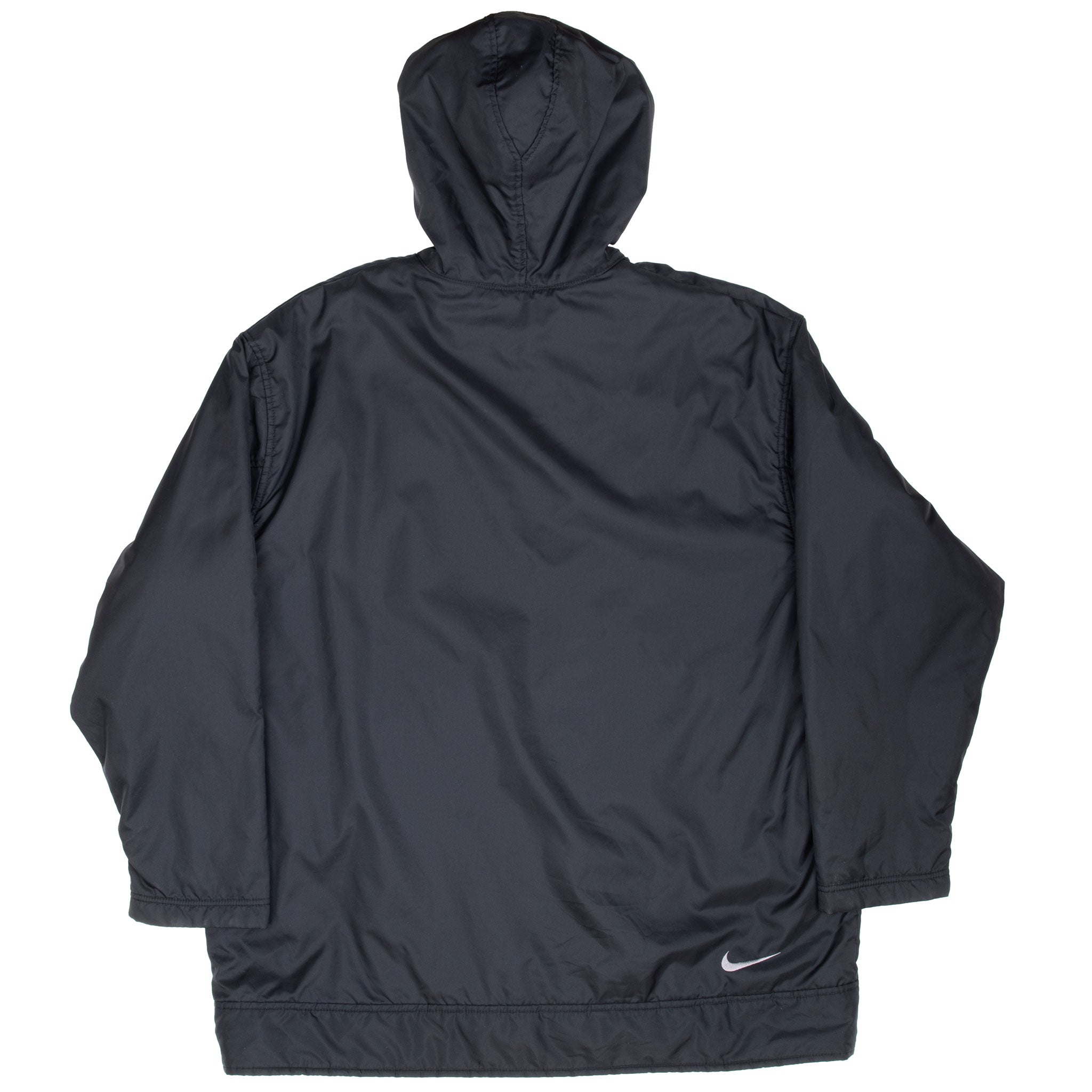 Vintage Nike Black Hooded Reversible Windbreaker Jacket 2000S Size Large