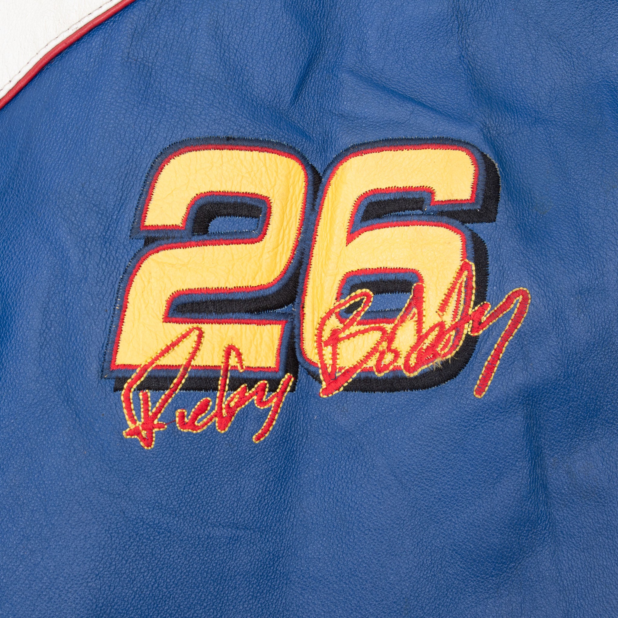 Vintage Nascar Rocky Bobby #26 Wonder Leather Racing Jacket 2000S Size XL