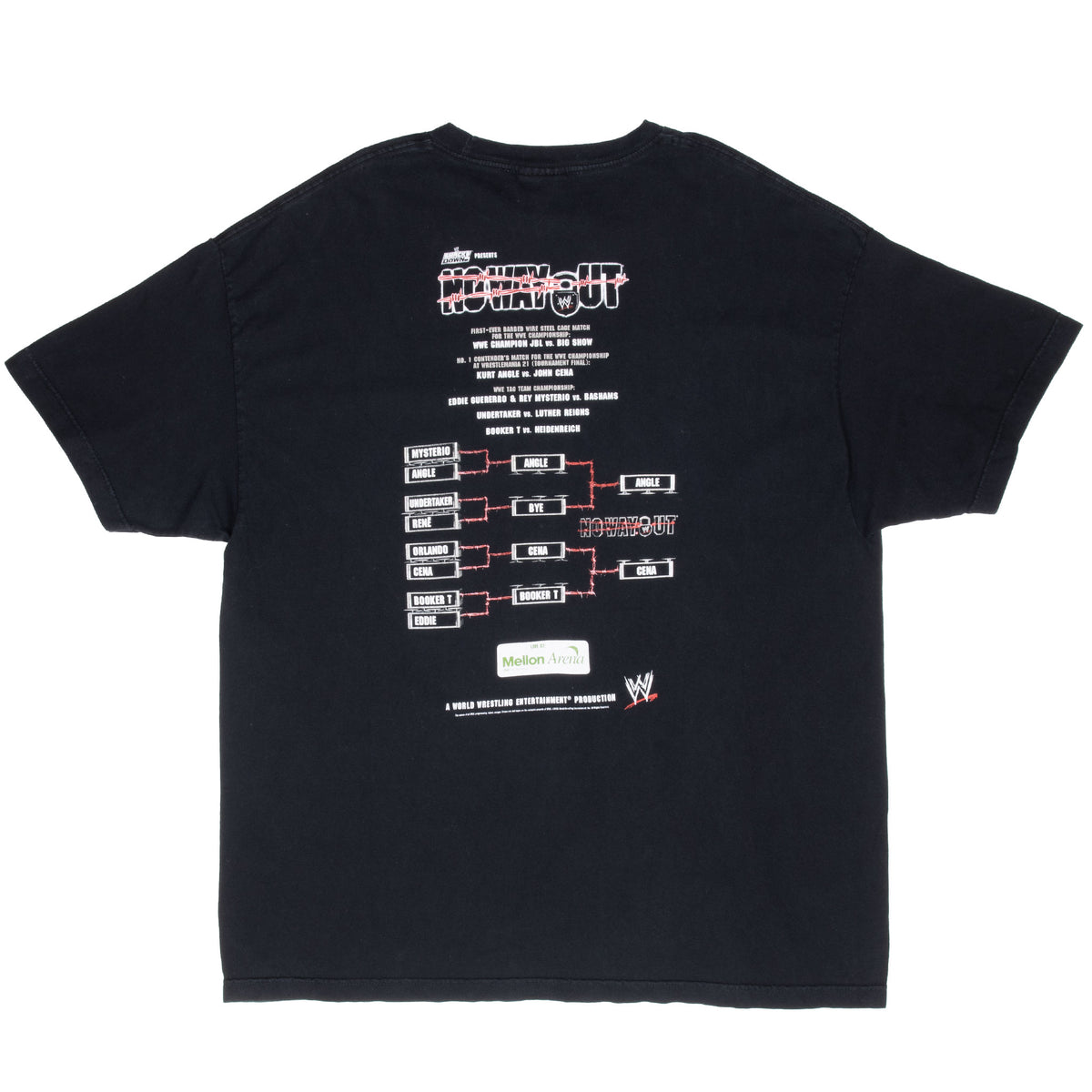 Vintage Wwe No Way Out Big Show Vs Wwe Champion Tee Shirt 2005 Size 2XL