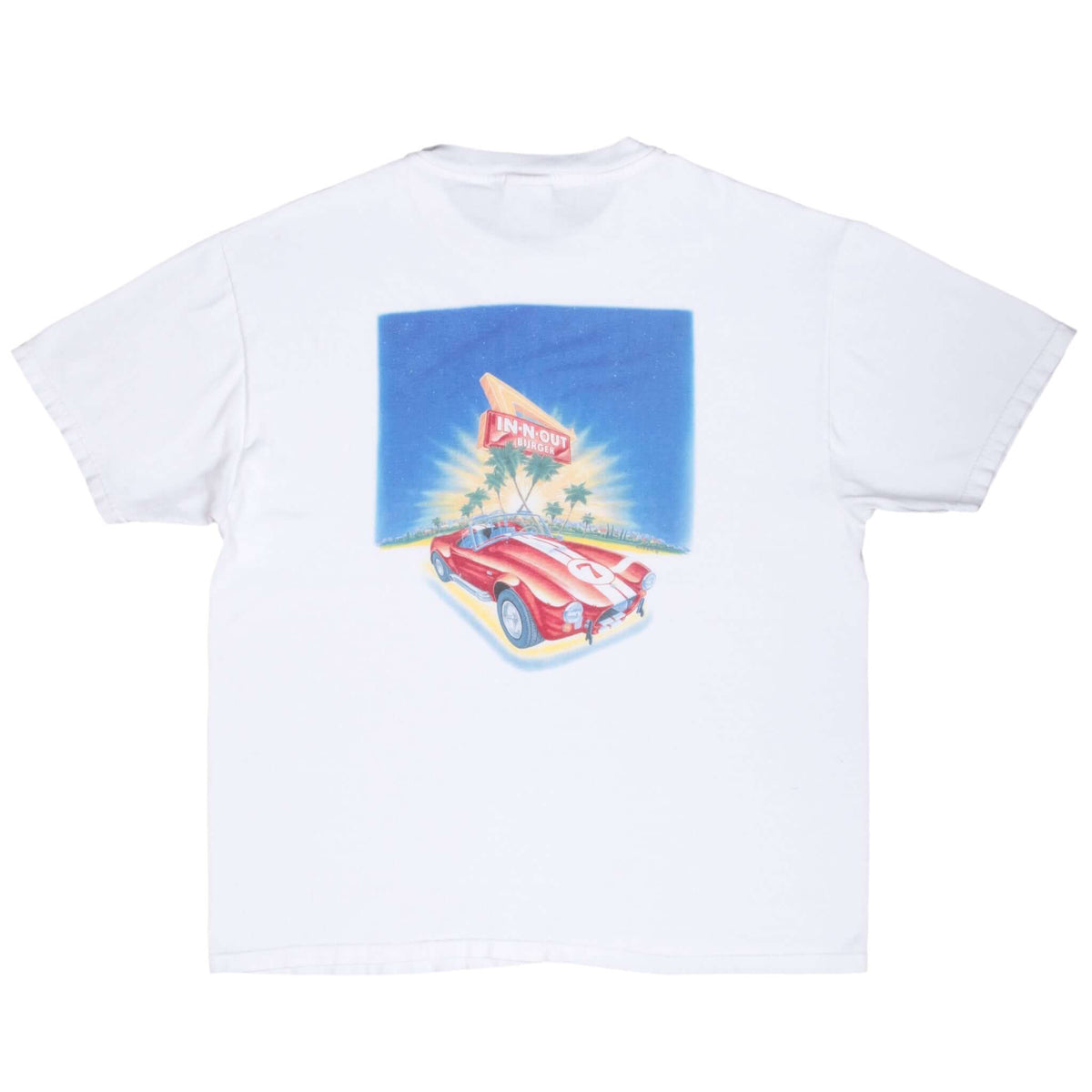 Vintage In N Out Burger California 1990S White Tee Shirt Size Large