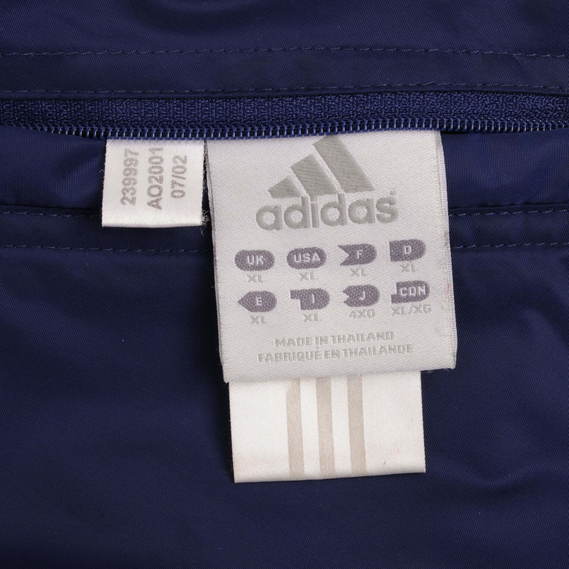 Vintage Adidas Reversible Nylon Windbreaker Hooded Jacket 2000S Size XL