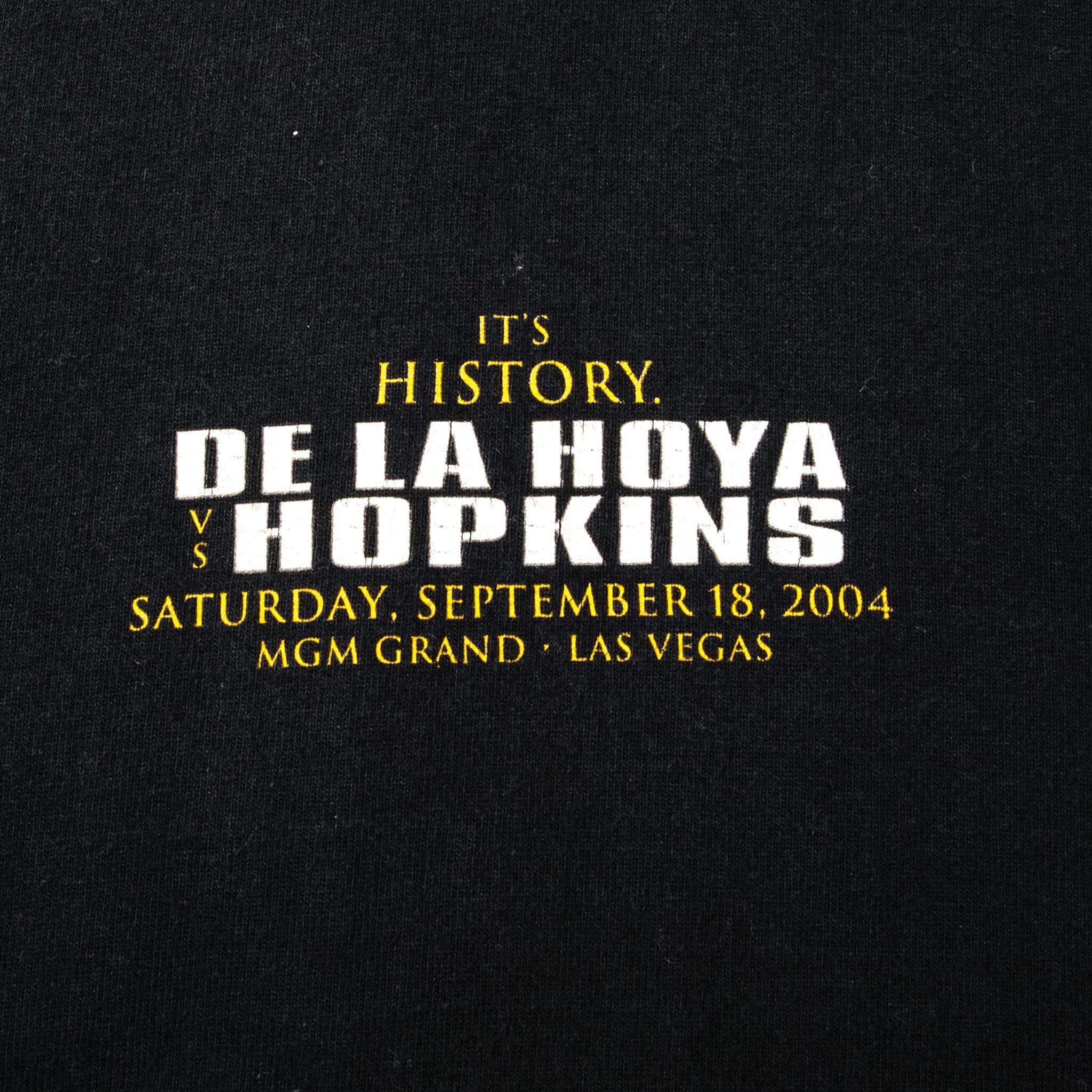 VINTAGE DE LA HOYA VS HOPKINS TEE SHIRT 2004 SIZE LARGE