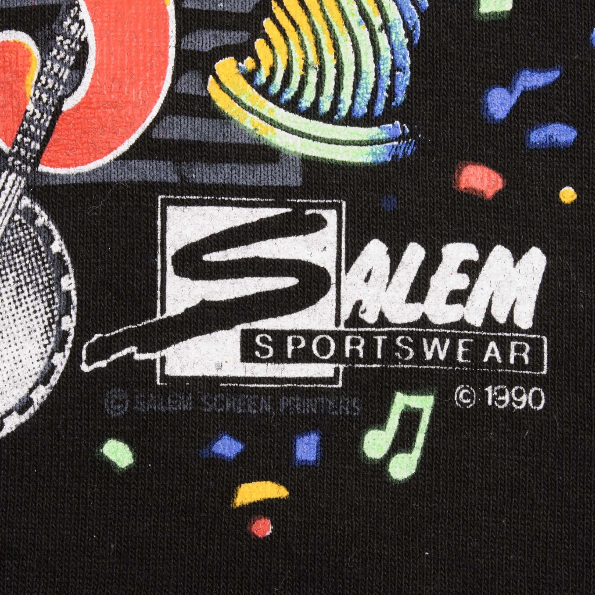 Vintage NFL San Francisco 49ers VS Denver Broncos Super Bowl XXIV 1990 Tee Shirt Size Medium Made In USA With Single Stitch Sleeves