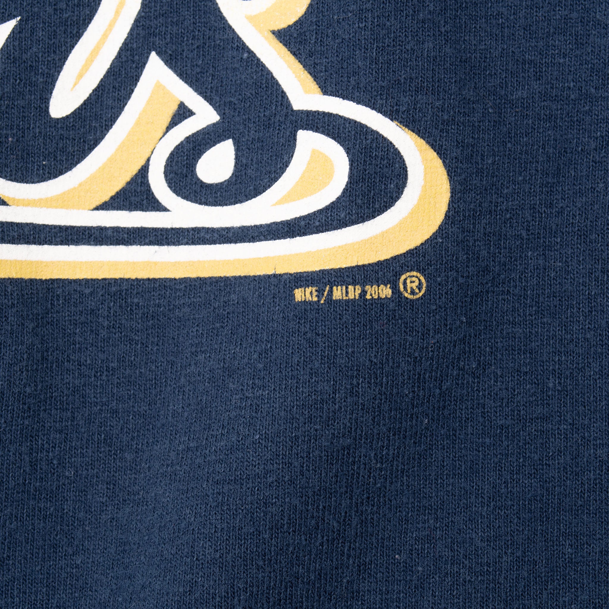 Vintage Mlb Milwaukee Brewers Blue Nike 2000S Tee Shirt Size 2XL